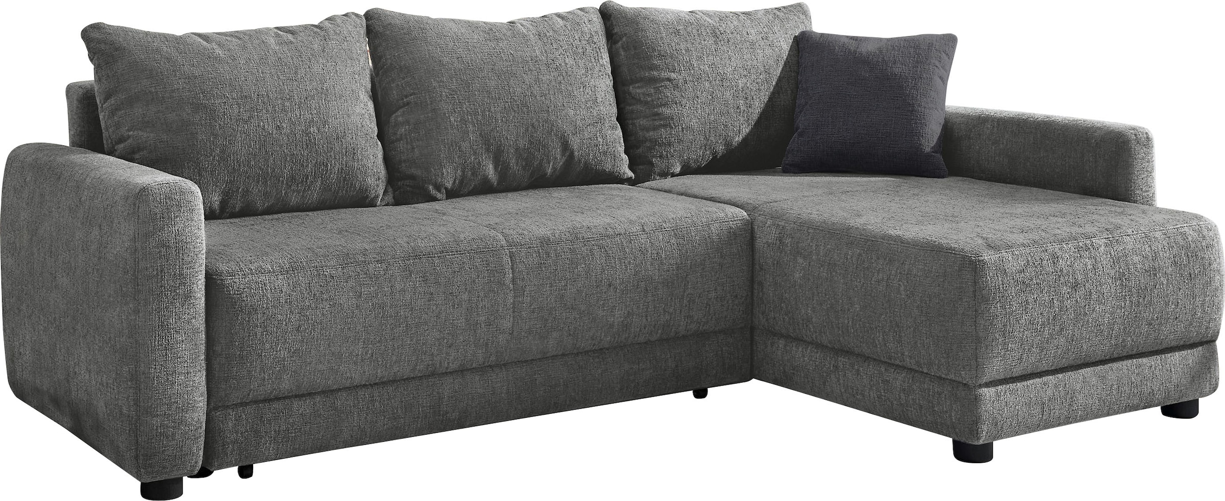 Jockenhöfer Gruppe Ecksofa »Venezia L-Form, B: 234 cm« mit Schlaffunktion, Bettkasten & Zierkissen