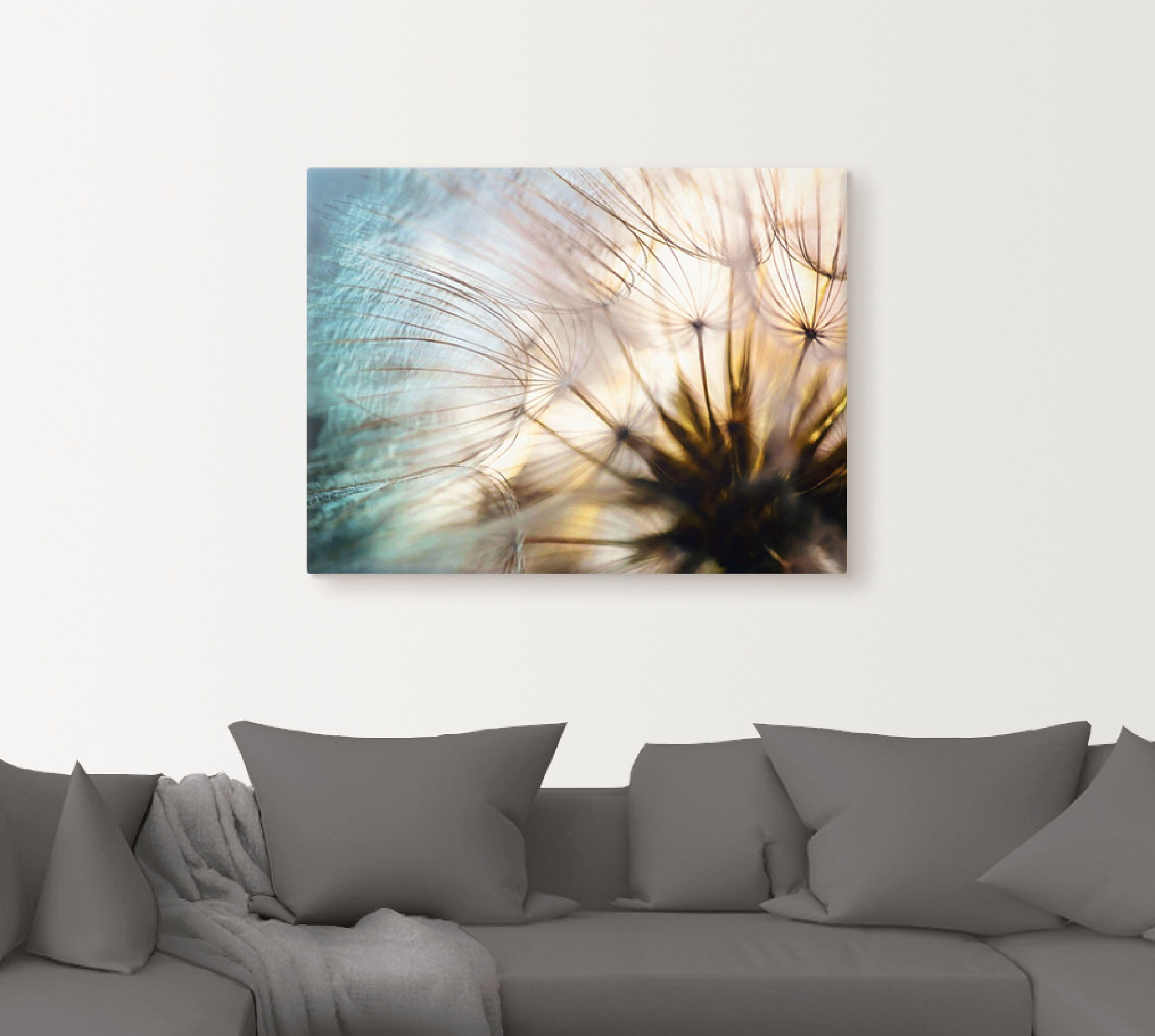 Artland Wandbild »Pusteblume Makro abstrakt« Blumen 1 Stk. tlg. als Alubild, Leinwandbild in verschied. Grössen