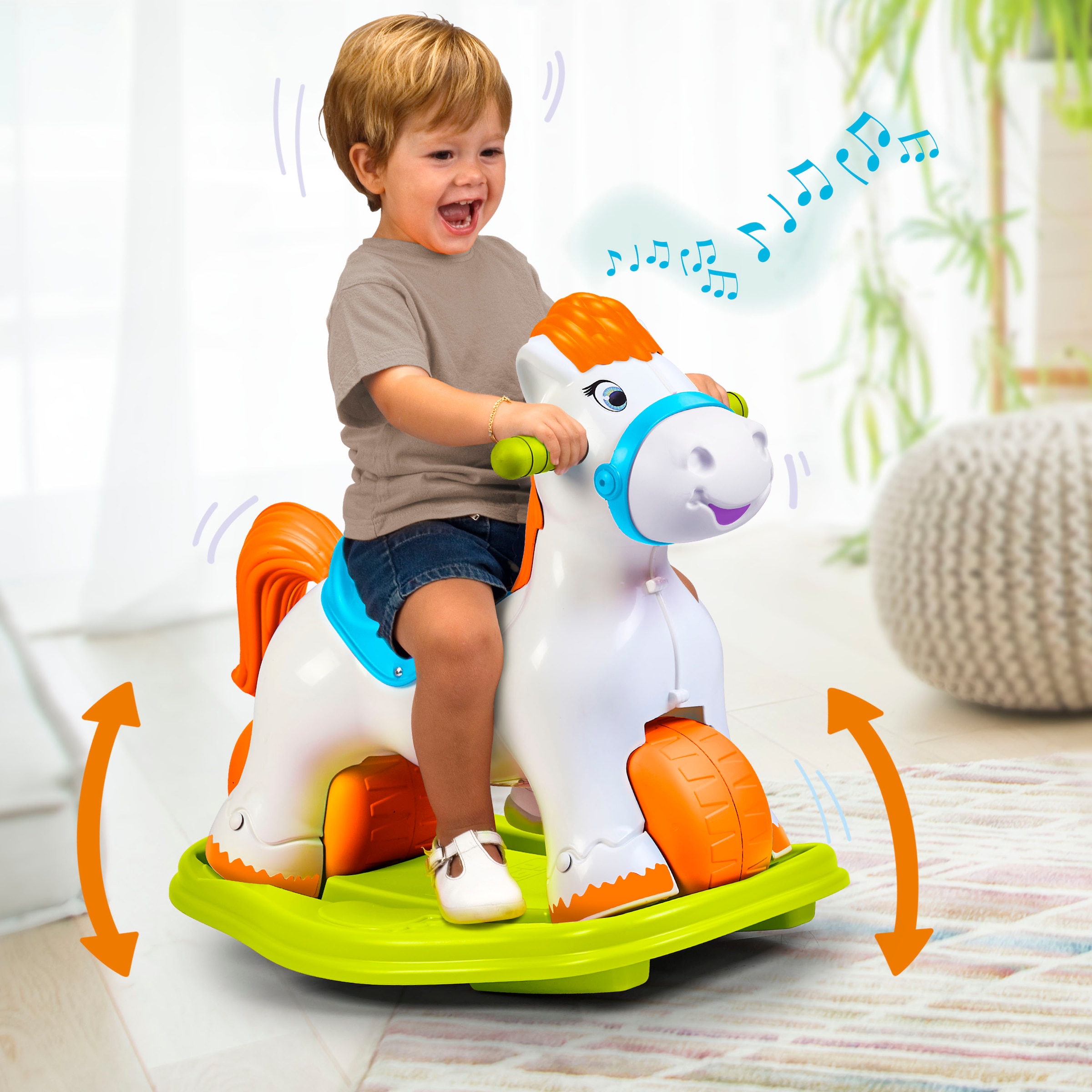 Feber® Cheval à bascule »Ponyferber 2in1« mit Licht- und Soundeffekt; Made in Europe