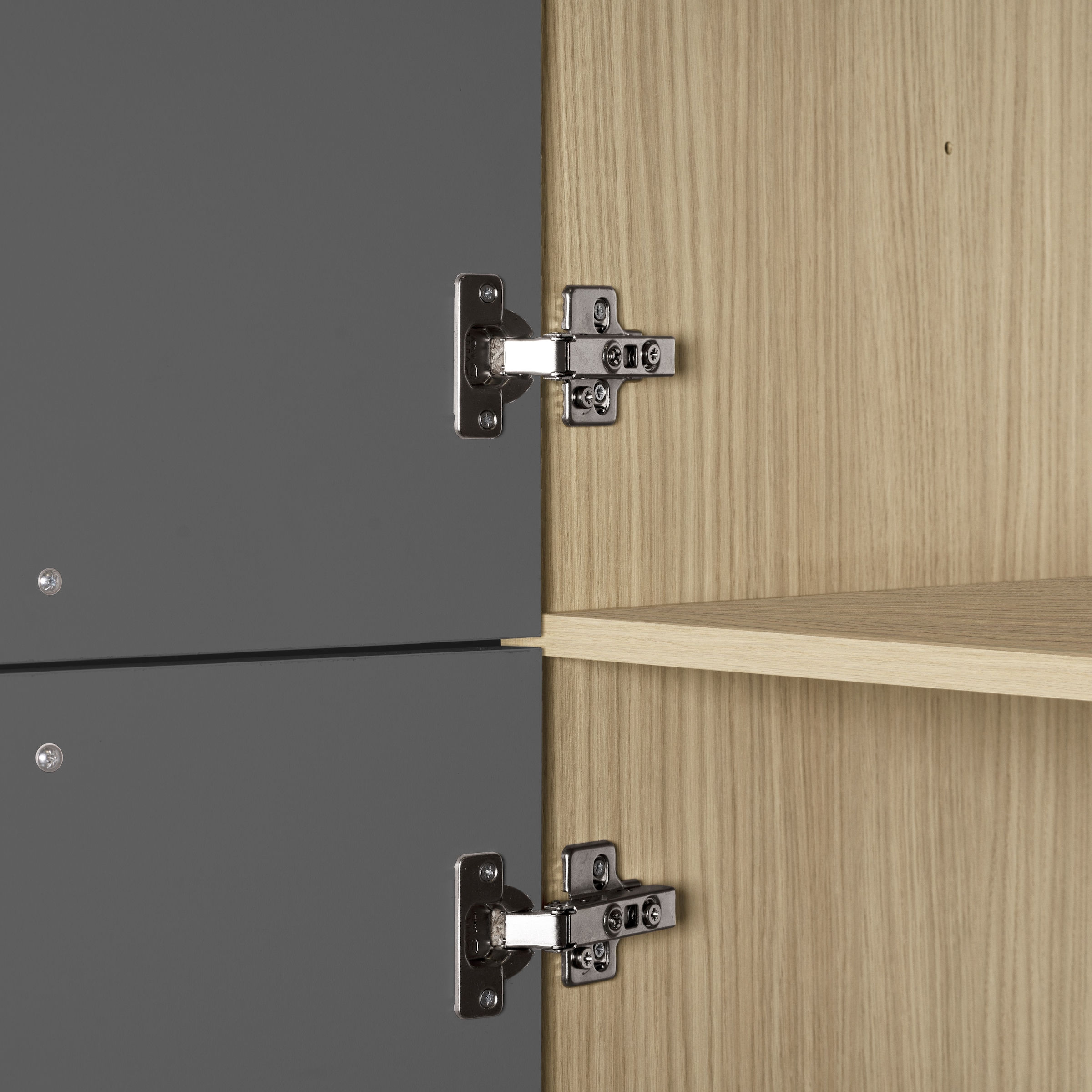 KOCHSTATION Armoire d'encastrement pour four »Luna, Backofenschrank, Backofen-Hochschrank, Made in Italy« B/T/H: 60×60×214,5 cm, Oberplatte mit 25 mm Stärke