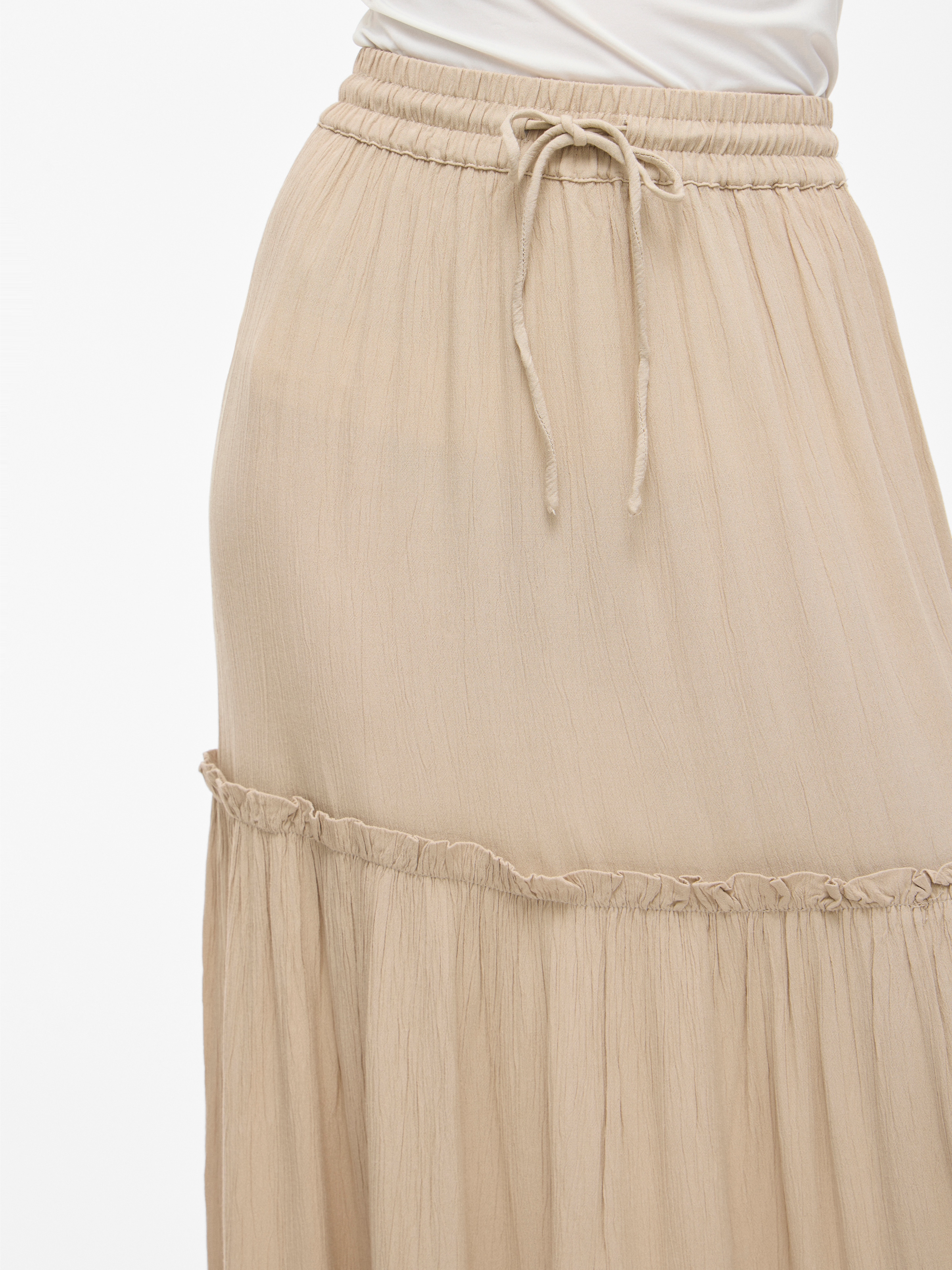 Vila Maxi jupe »VIMESA HW MAXI SKIRT - NOOS« mit Rüschen