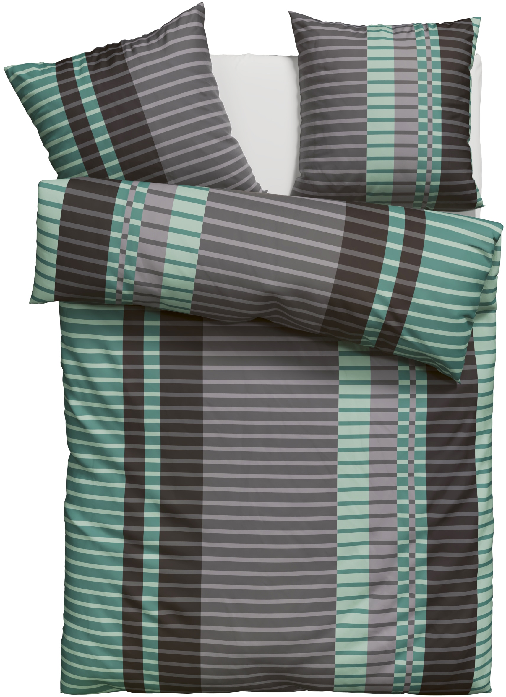 GOODproduct Bettwäsche »Philine« 2 Stk. mit modernen Streifen, Bettwäsche aus Baumwolle, ab Gr. 135x200 cm