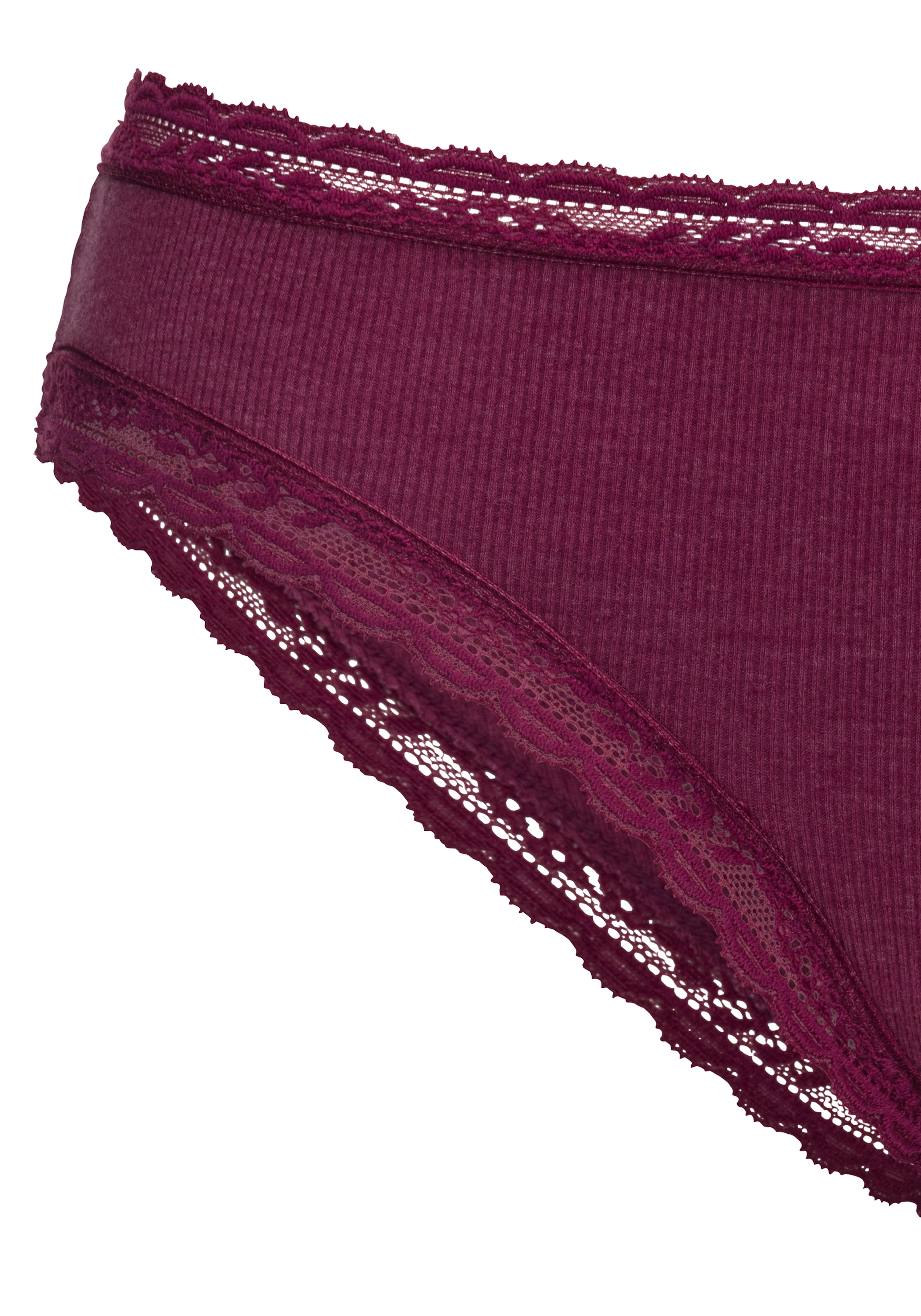 s.Oliver Slip brésilien Paquet, 2 cuis avec dentelle mode en mélange de coton