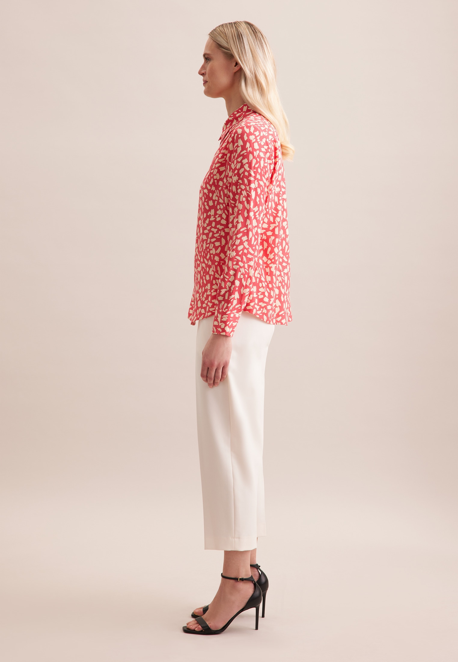 seidensticker Blouse chemise »Schwarze Rose« 1/1 Kragen Druck