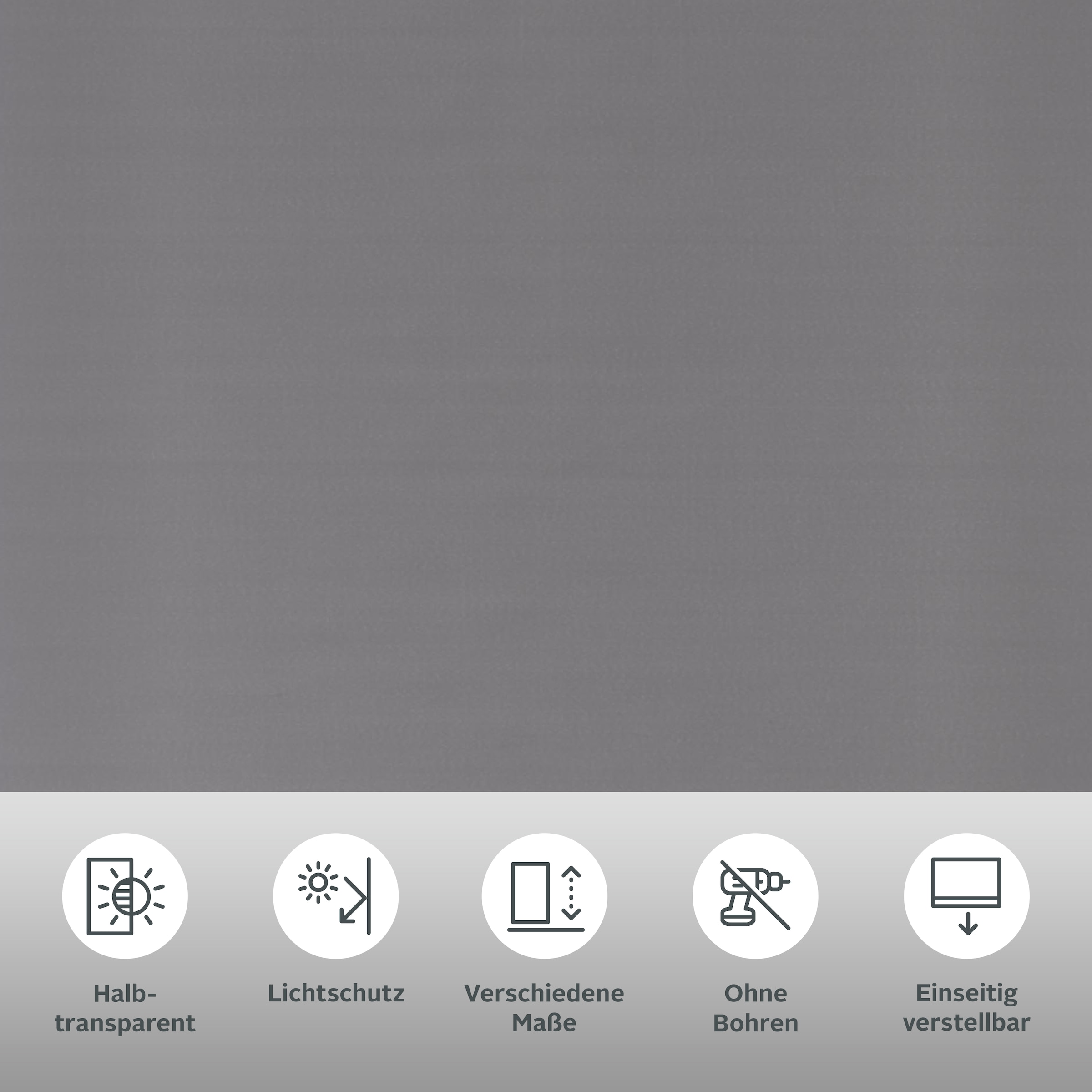 GOODproduct Seitenzugrollo »Themse-Uni« Lichtschutz Sichtschutz ohne Bohren freihängend Bestseller mit 1500 4,5-Sterne-Bewertungen, Klemmträger Bestseller