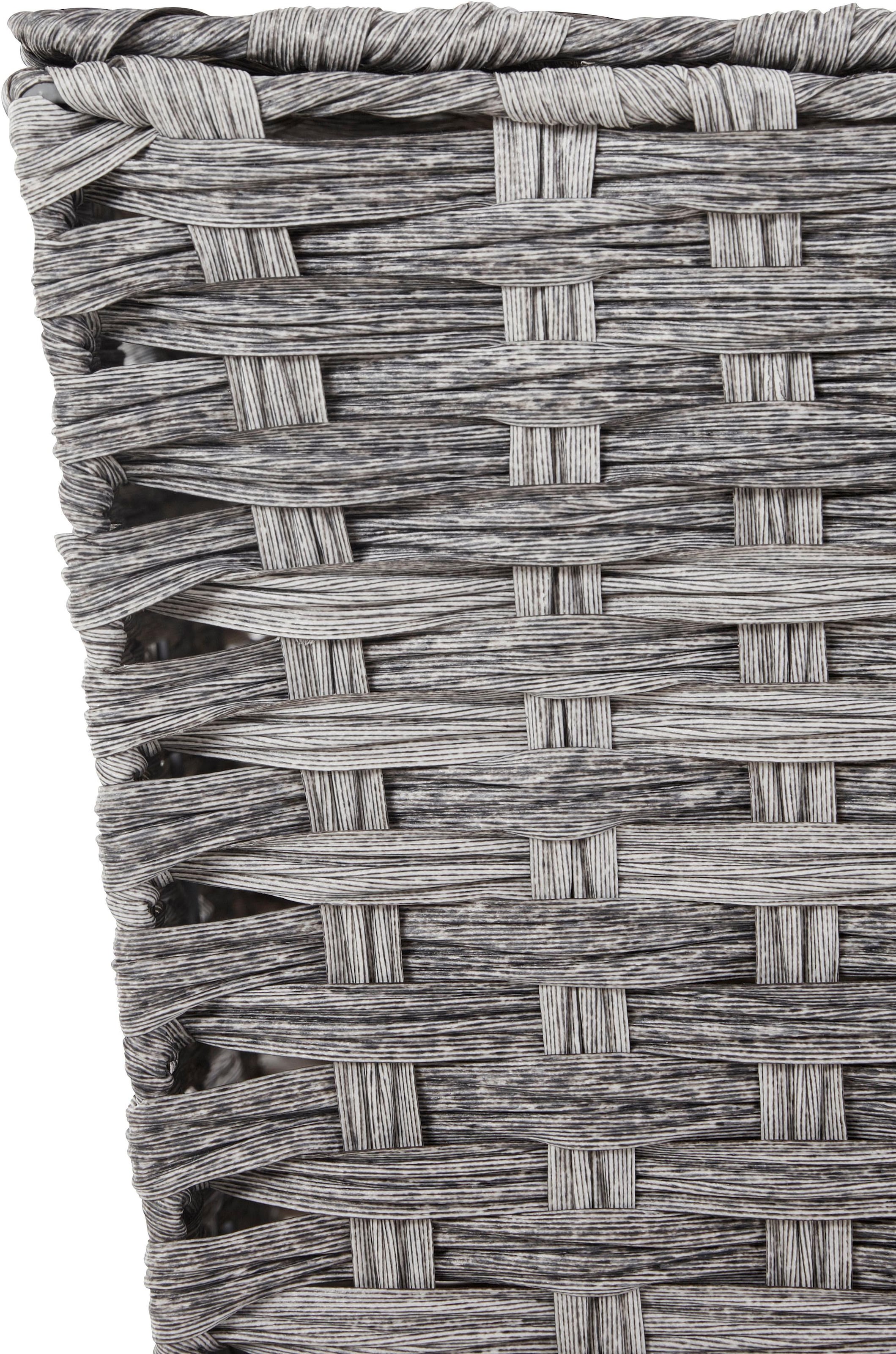 locker Panier à linge polyrattan, avec roulettes