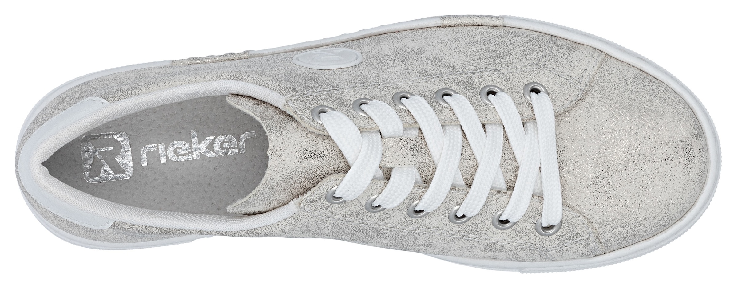 Rieker Sneakers  , Freizeitschuh, Halbschuh, Schnürschuh mit Plateausohle