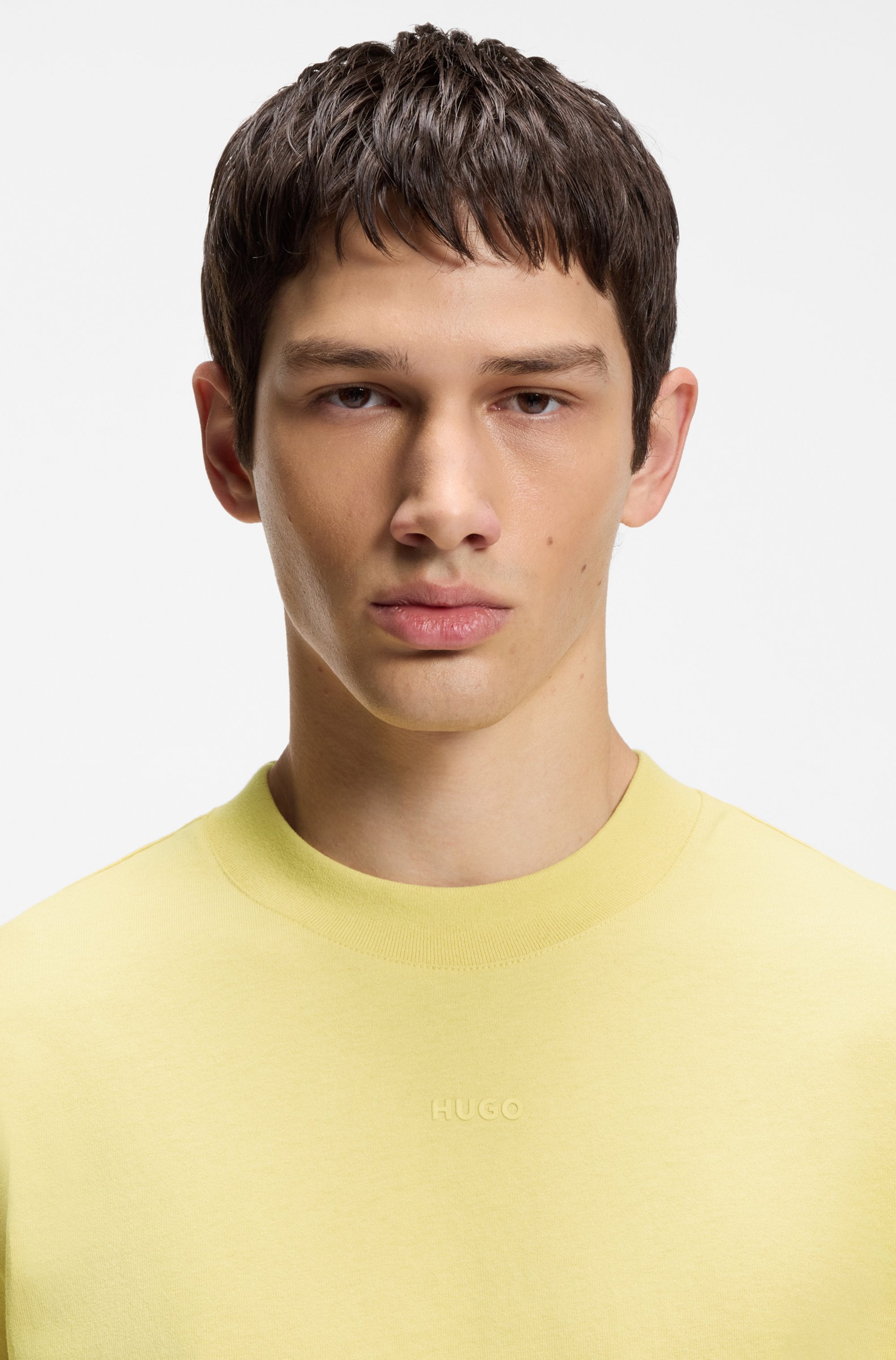 HUGO T-Shirt Rundhalsausschnitt, Relaxed Fit, Logo-Print