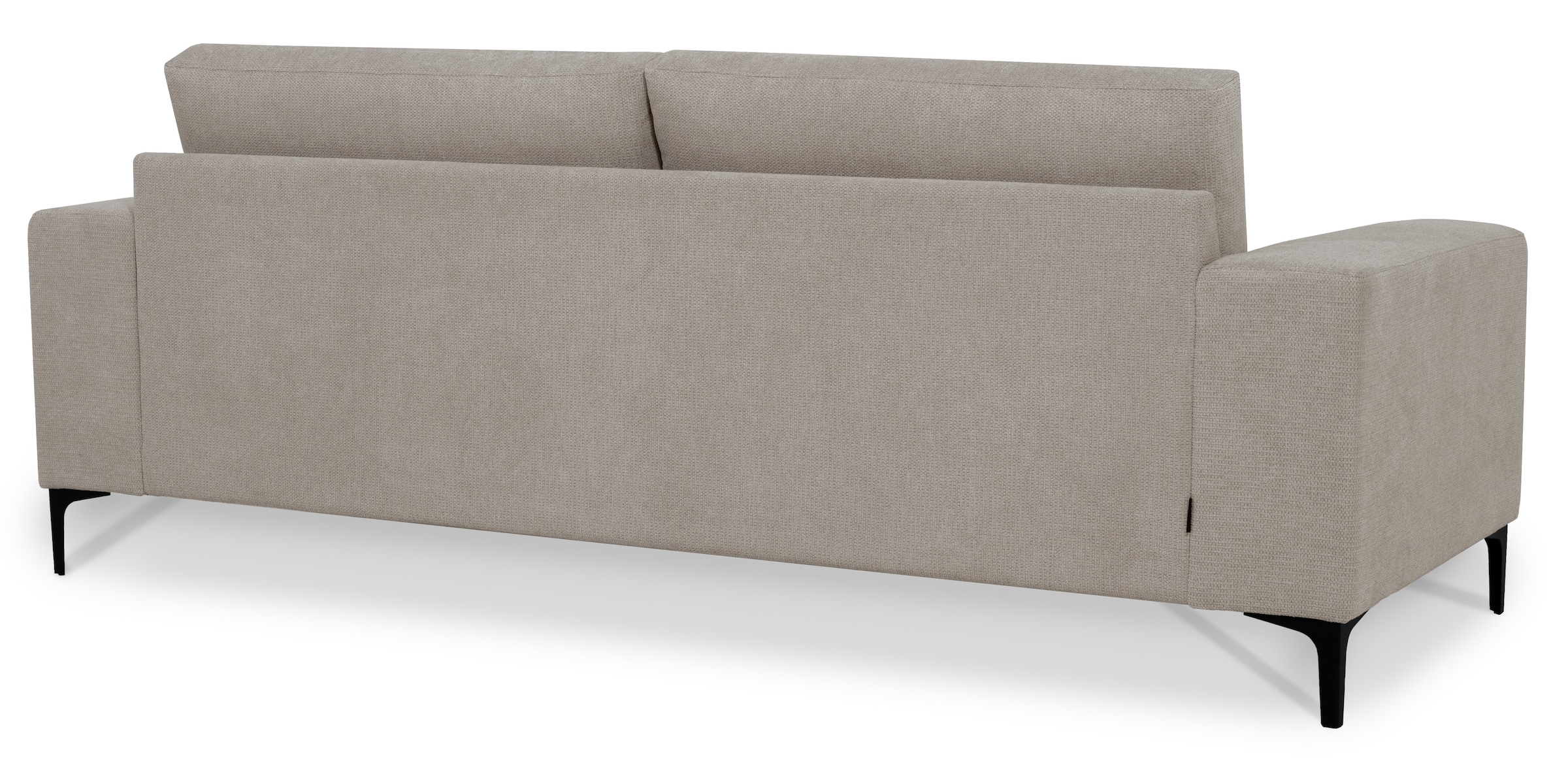 GOODproduct 3-places »Xander« Breite 224 cm, Soft-Touch Chenille, schwarze Metallfüsse