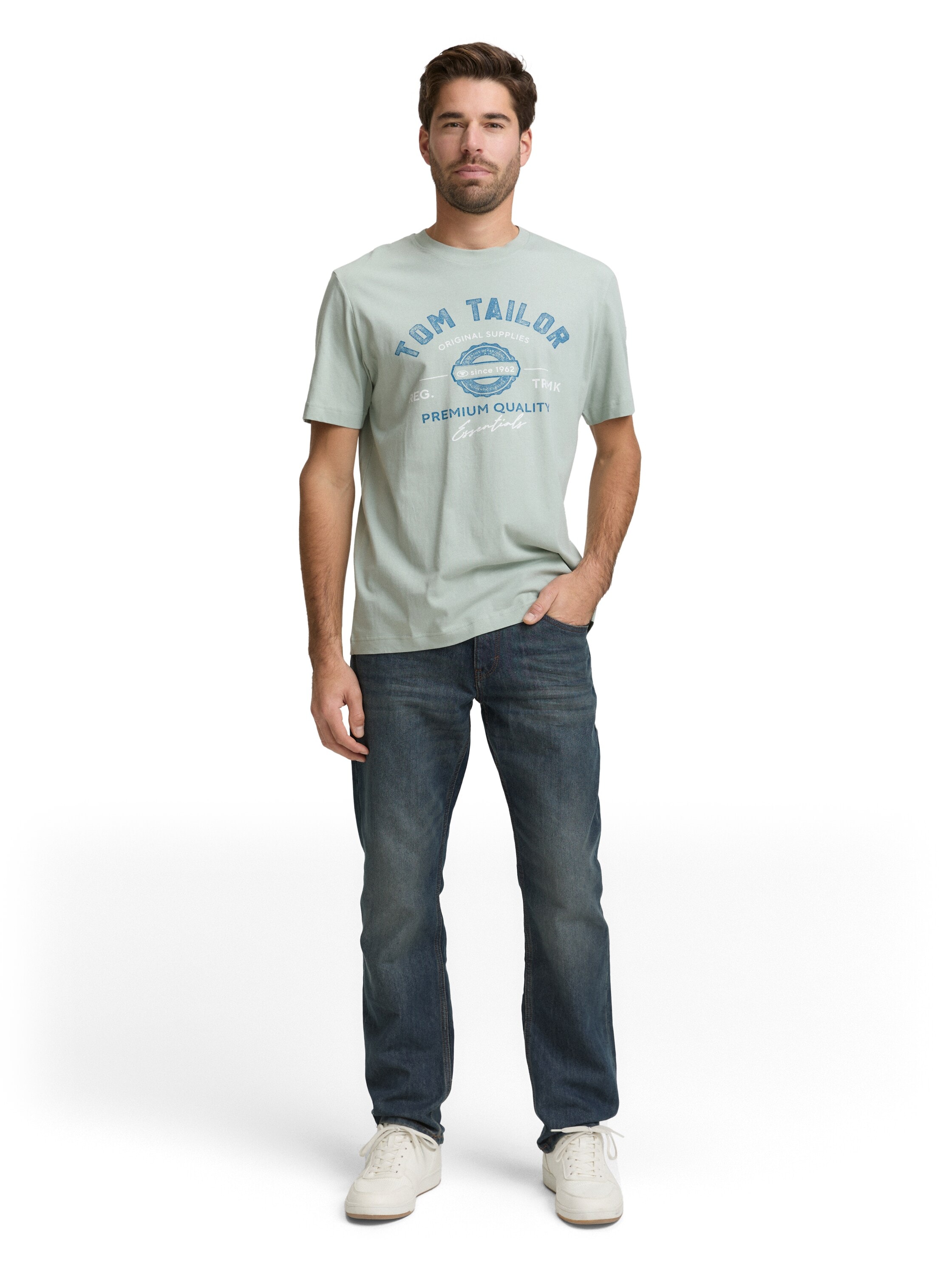 TOM TAILOR T-Shirt mit grossem Logofrontprint