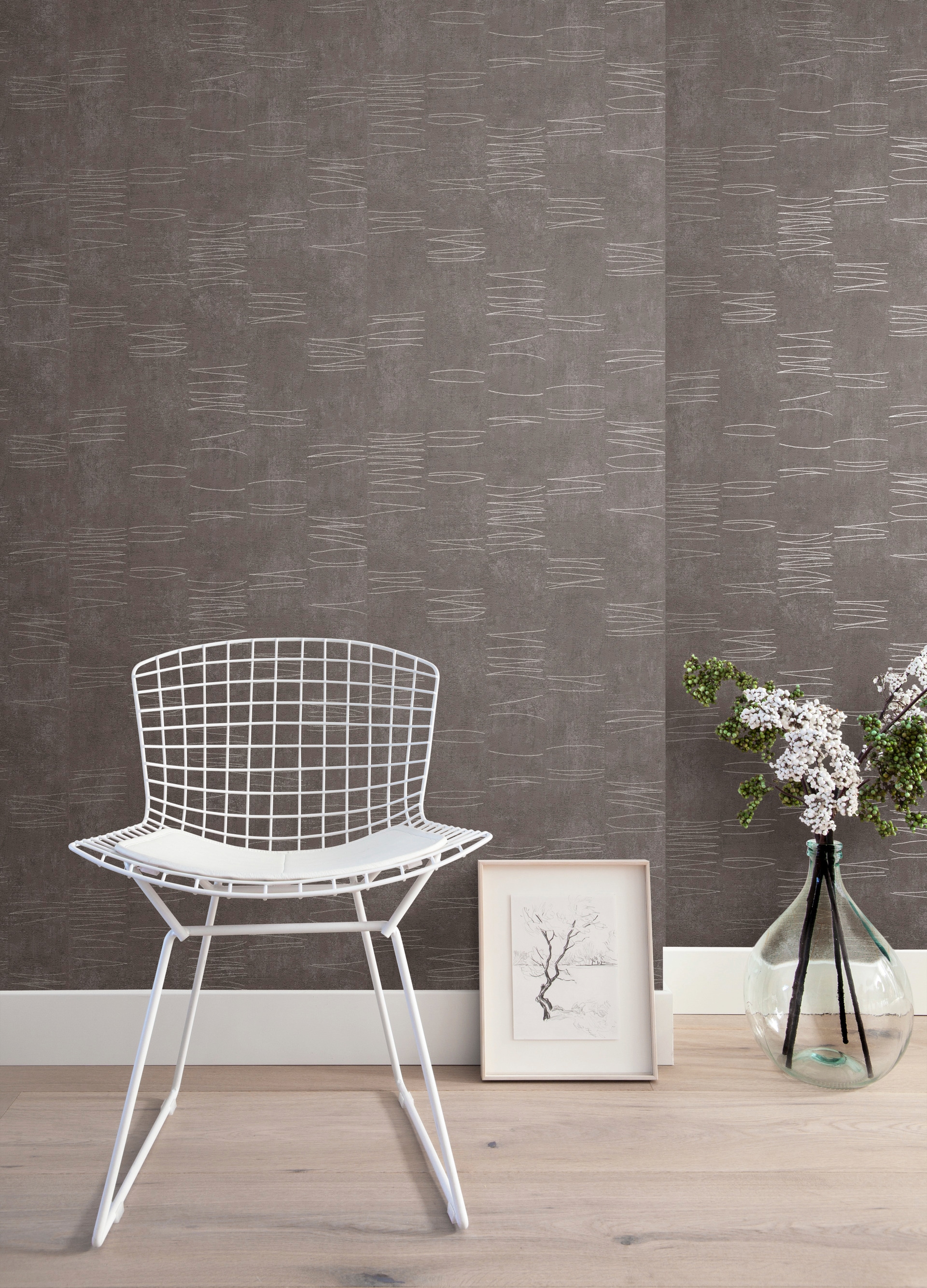 Rasch Vliestapete »Andy Wand« Metall-Effekte | uni strukturiert gut lichtbeständig, hochwaschbeständig