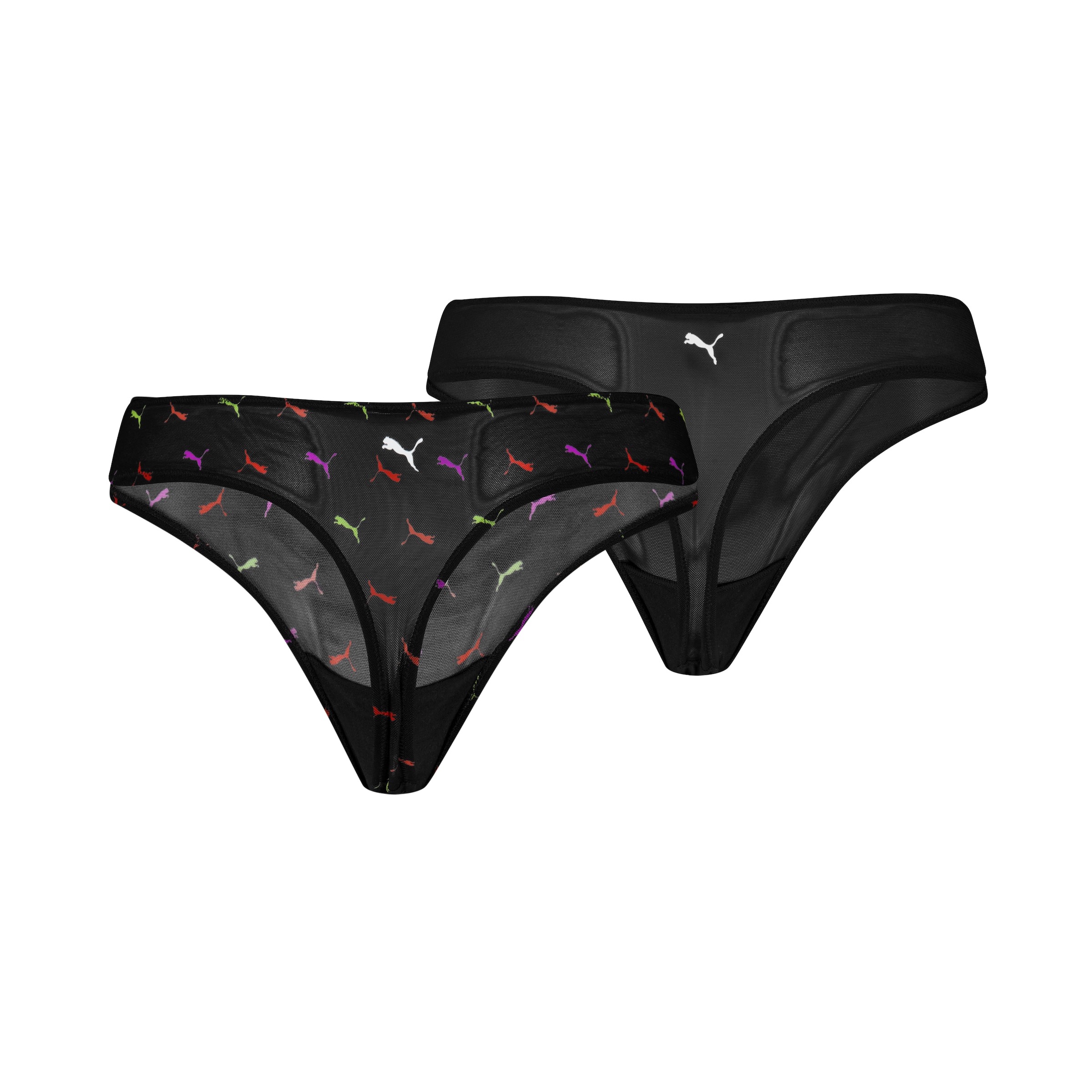 PUMA String »PUMA WOMEN PRINTED MESH STRINGS« mit buntem allover Print, mit Mesh-Details