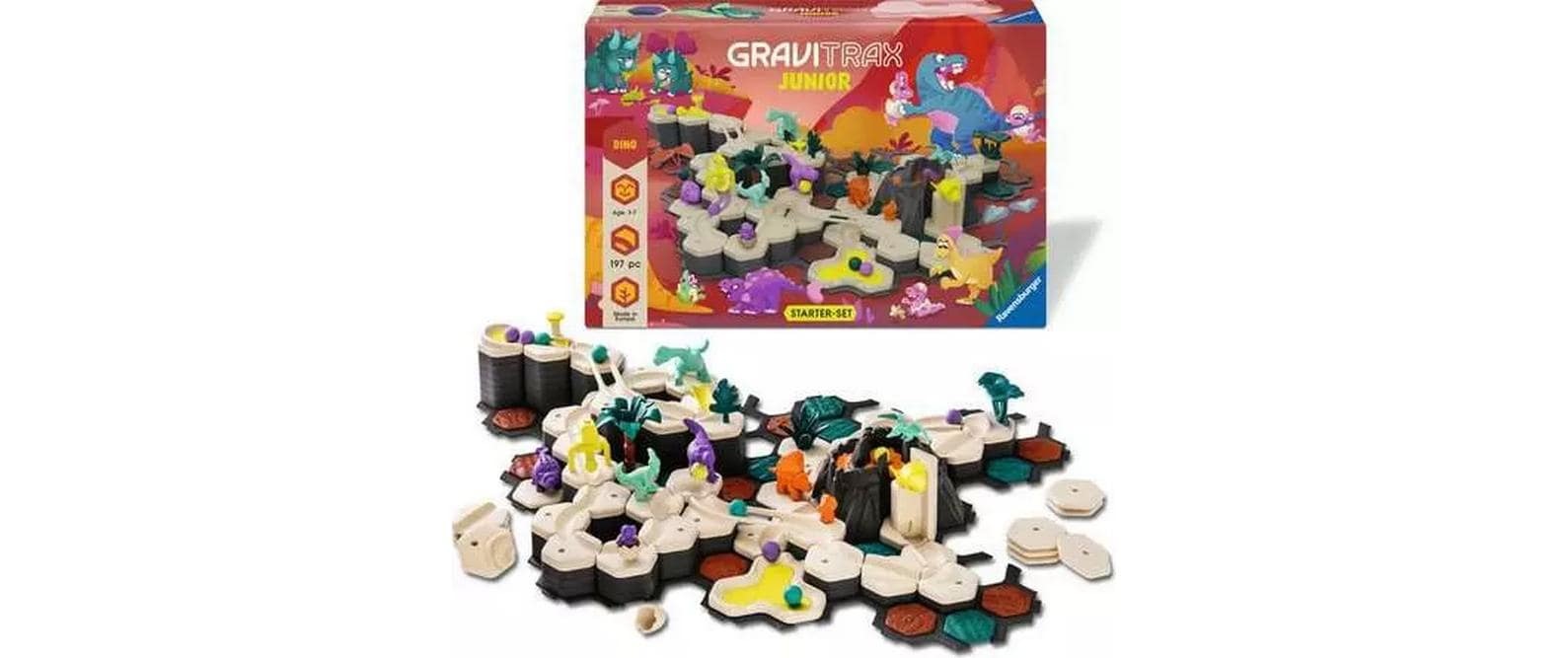 Ravensburger Kugelbahn-Bausatz »GraviTrax Junior Starter-Set XXL Dino«