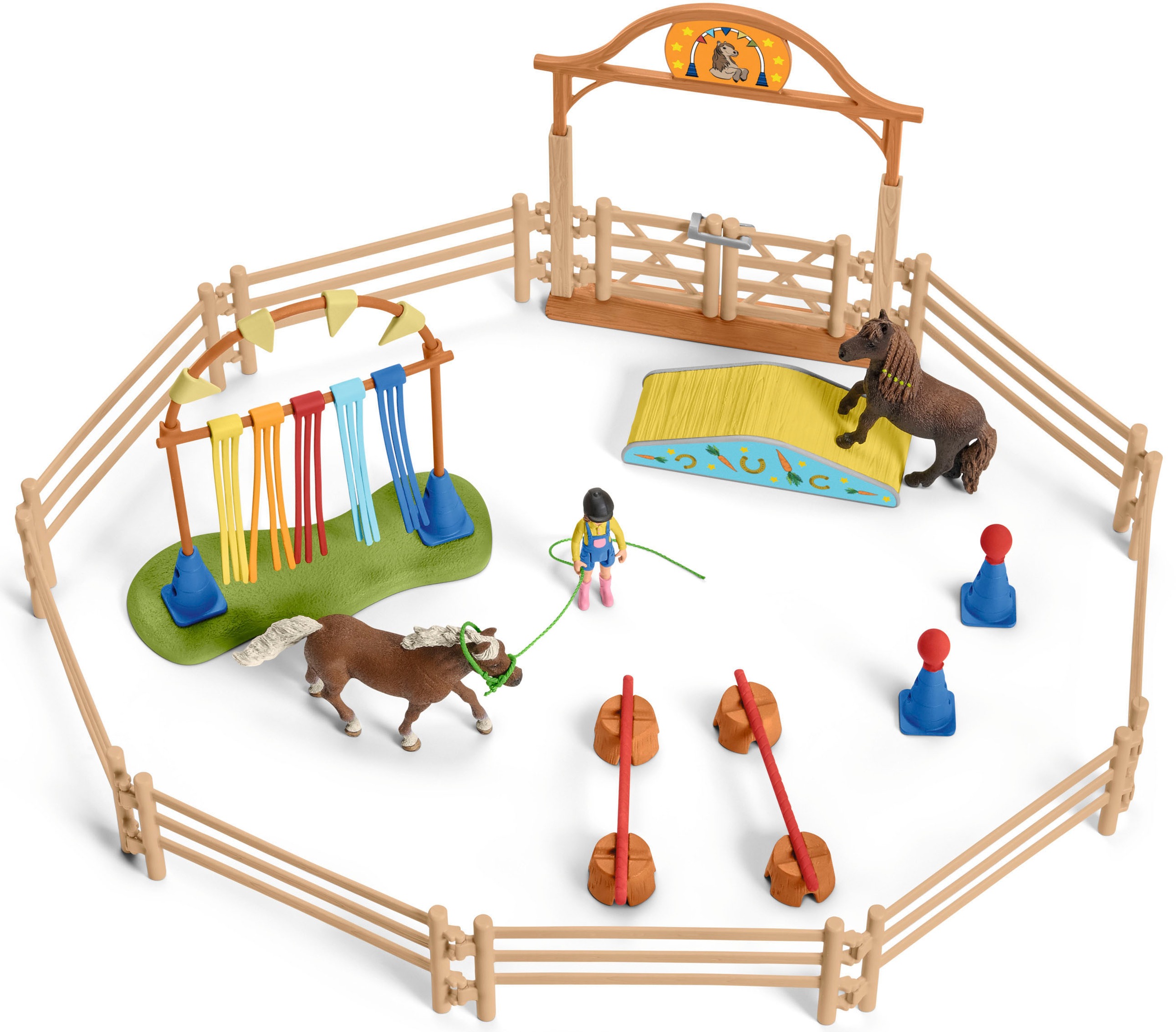 Schleich® Monde de jeu »FARM WORLD, Pony Agility Training (42481)«