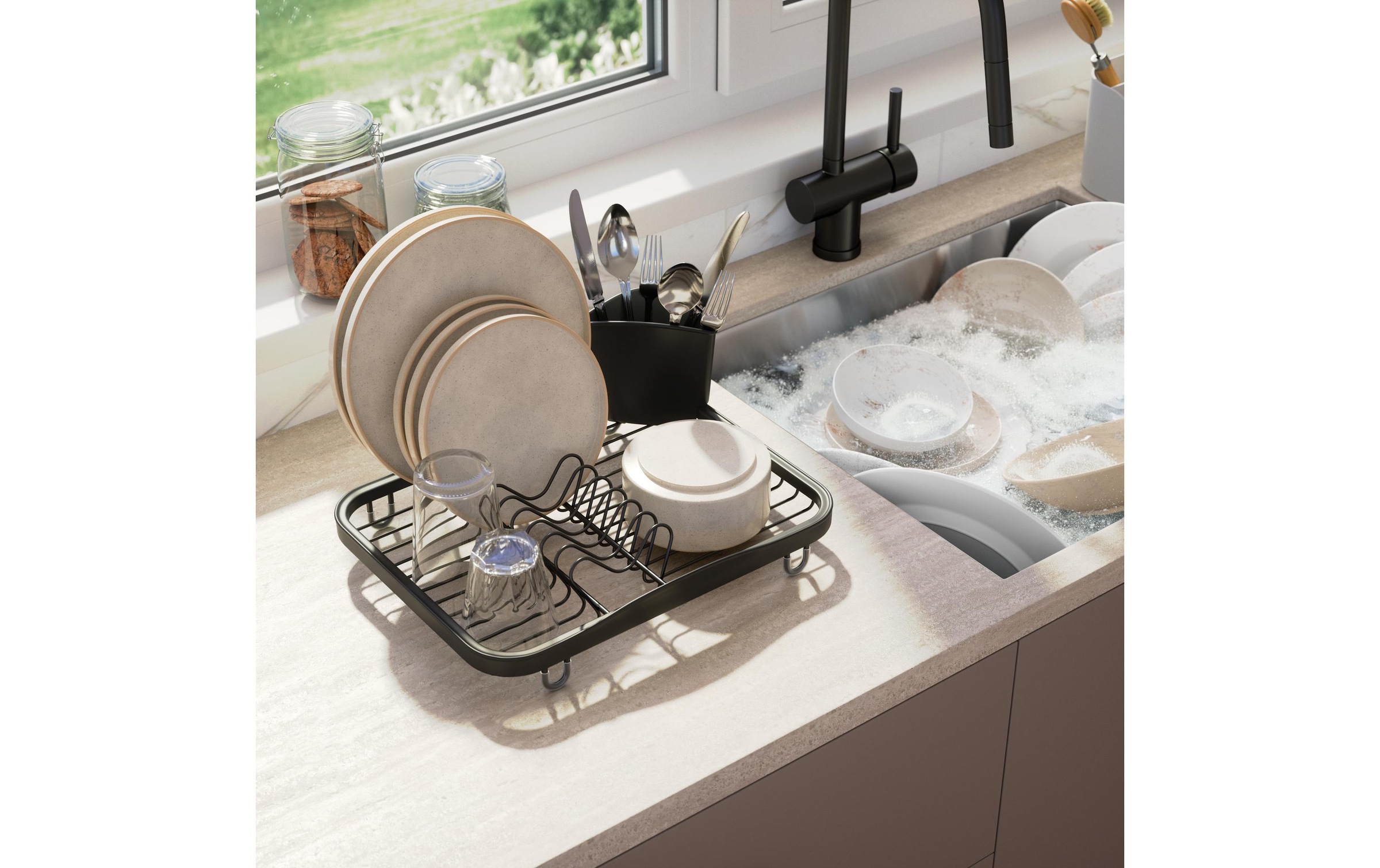 Umbra Support de vaisselle »Sinkin«
