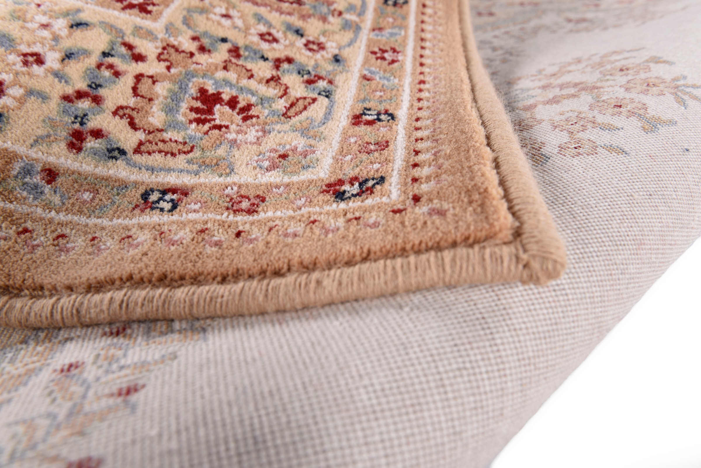 THEKO Tapis en laine »Dolna - 809« Rond 10 mm Höhe Kurzflor, reine Wolle, Orient-Optik