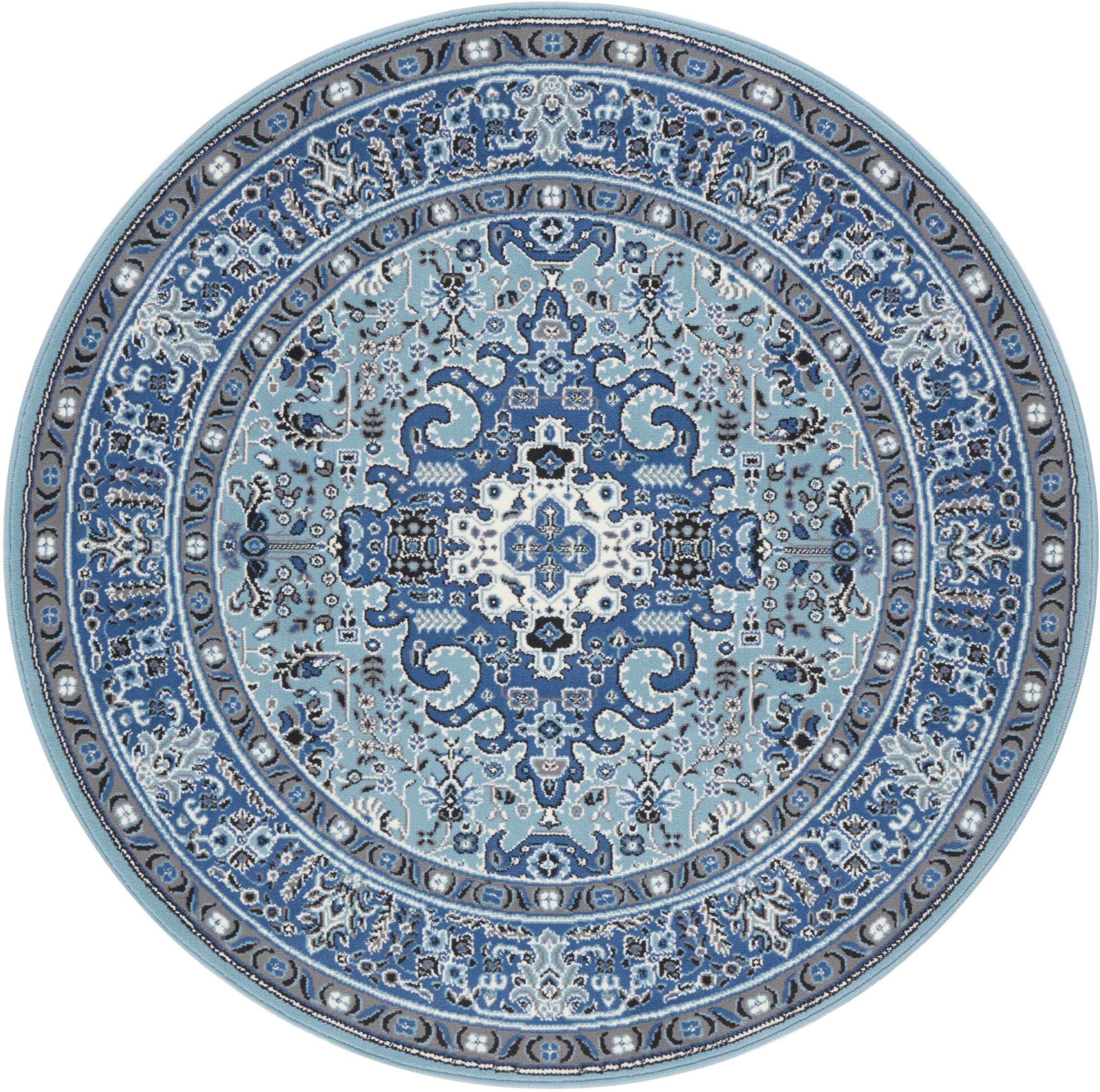 HANSE Home Teppich »Skazar Isfahan« rund 9 mm Höhe Kurzflor, Orient, Teppich, Vintage, Esszimmer, Wohnzimmer, Flur