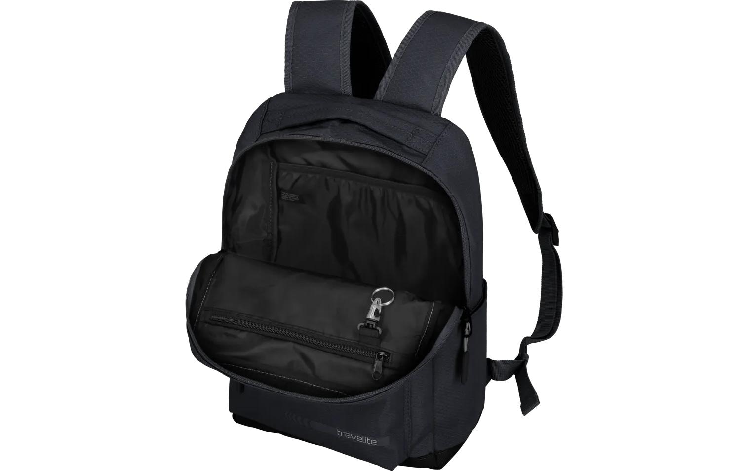 travelite Sac à dos »KICK OFF« avec compartiment pour ordinateur portable – idéal comme sac à dos de loisirs, travail, école et voyage