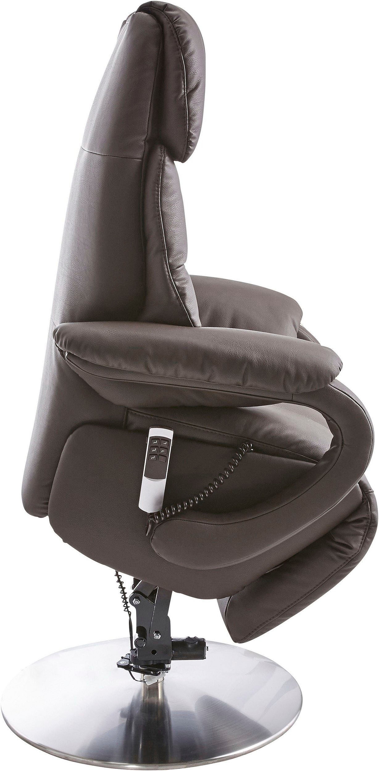 sit&more Fauteuil TV »Invito mit Kopfteilverstellung & Drehfunktion, weitere Funktionen« en taille M, au choix avec moteur et aide au lever