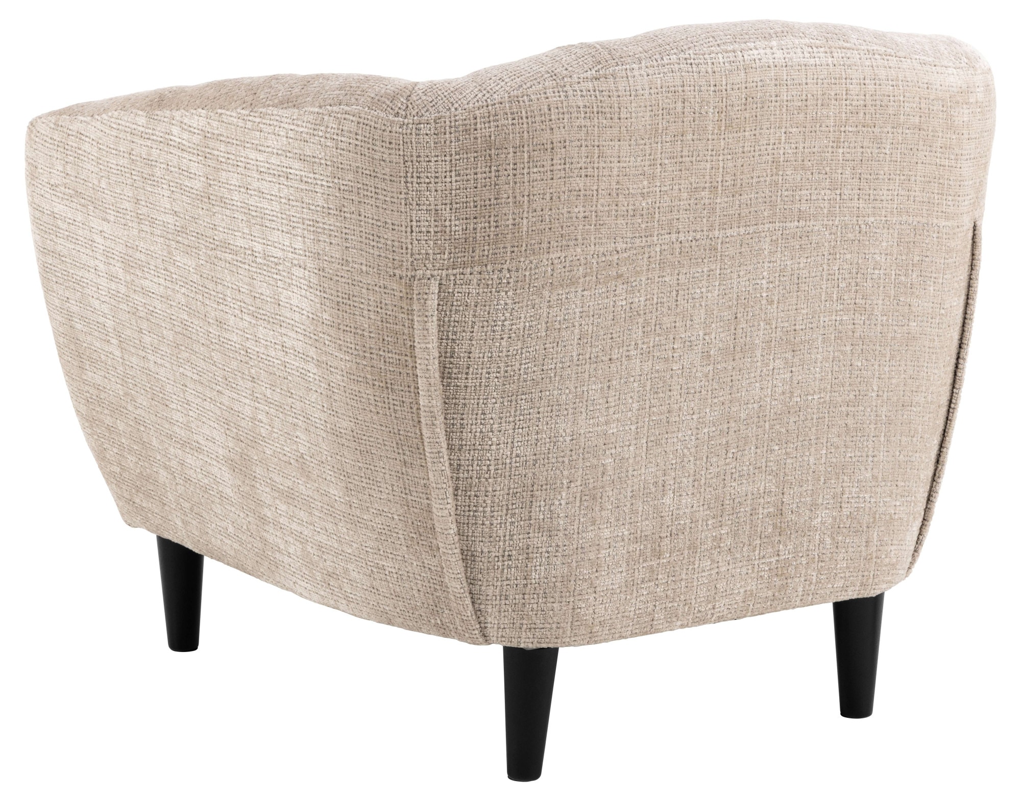 ACTONA GROUP Fauteuil lounge »Ria« fauteuil 1 place, chenille beige, avec piqûres losanges et ressorts ensachés