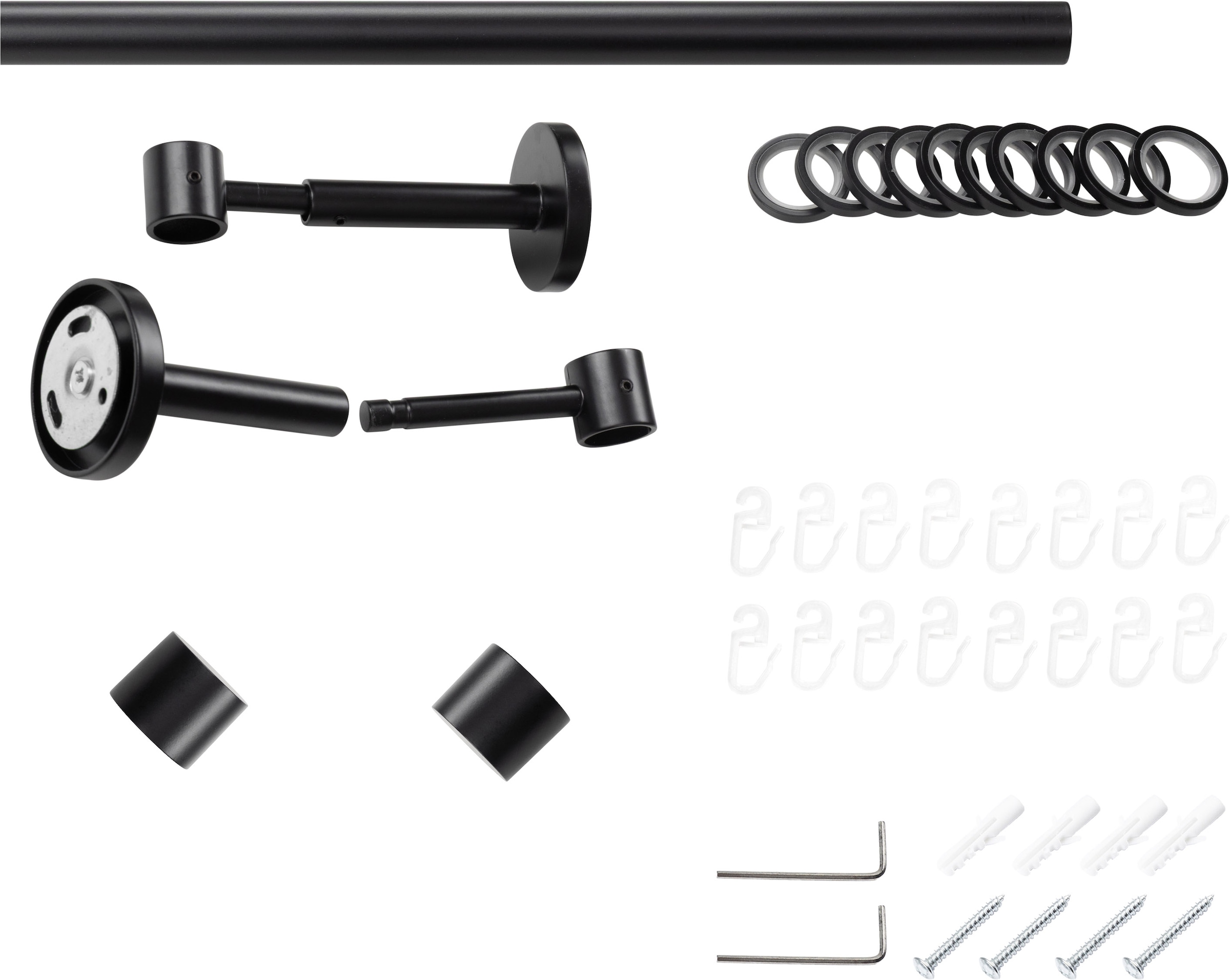 SN DECO GROUP Gardinenstange Ø 19 mm Fixmass;kürzbar