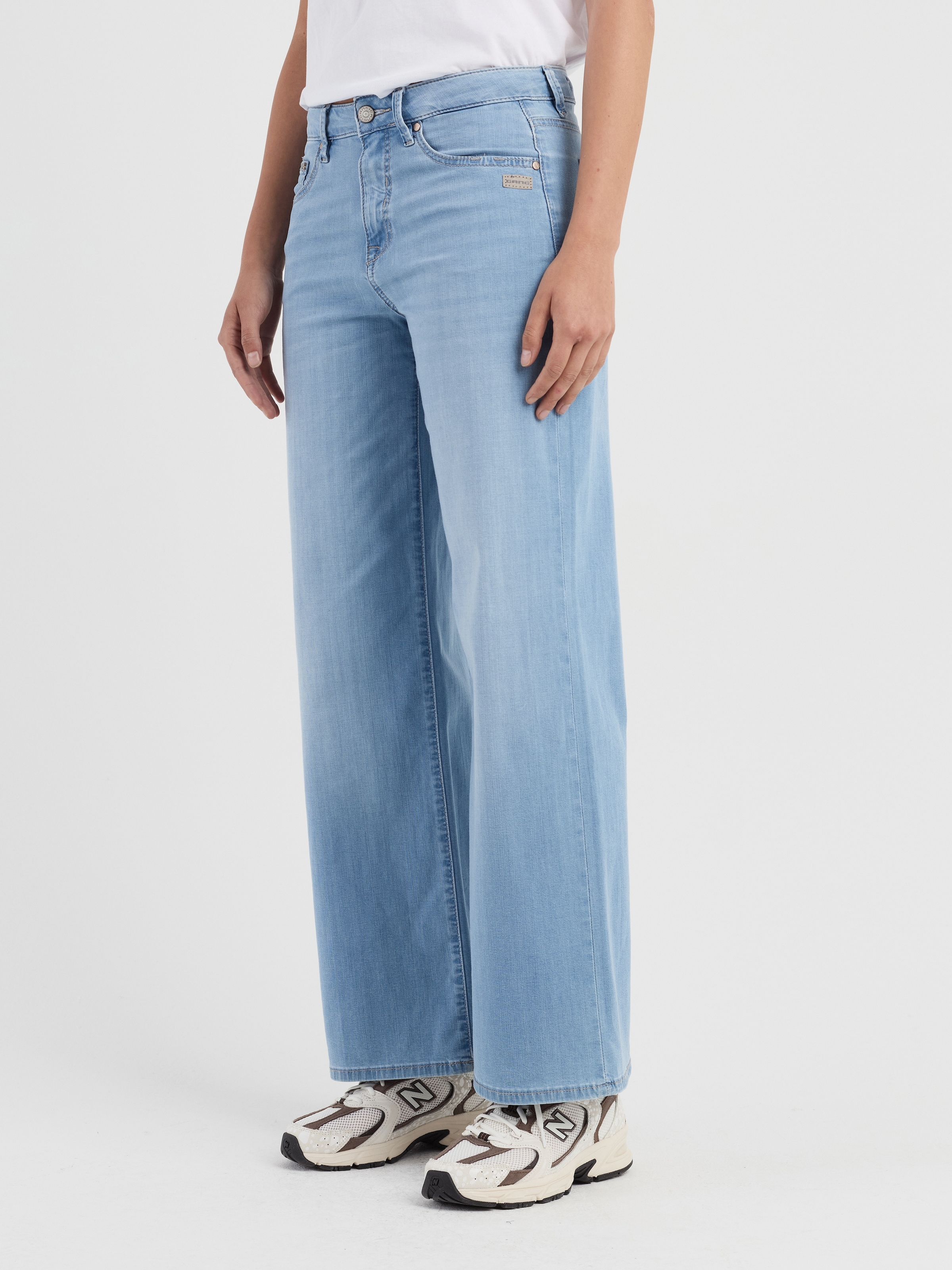 GANG »94CARLOTTA« coupe large style palazzo longue jusqu'au sol