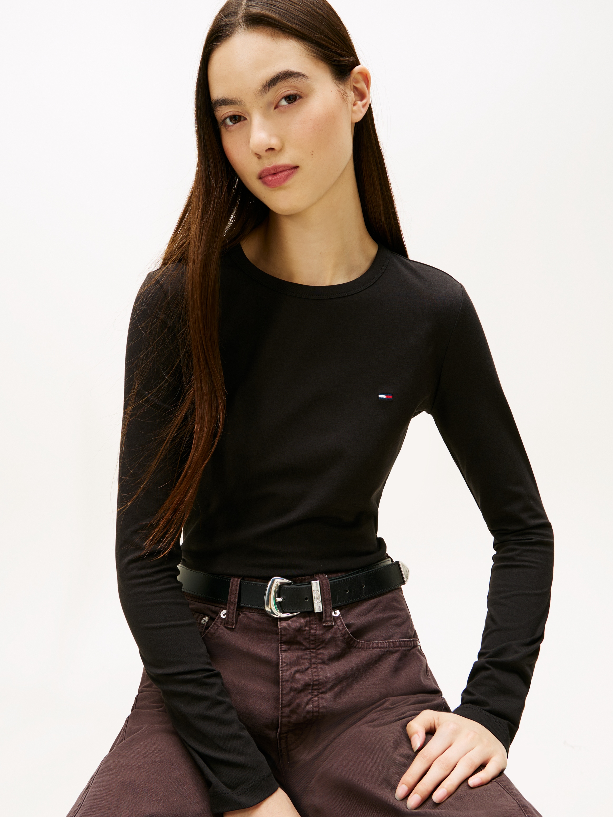 Tommy Jeans T-shirt à manches longues »TJW SLIM JERSEY LS TEE«