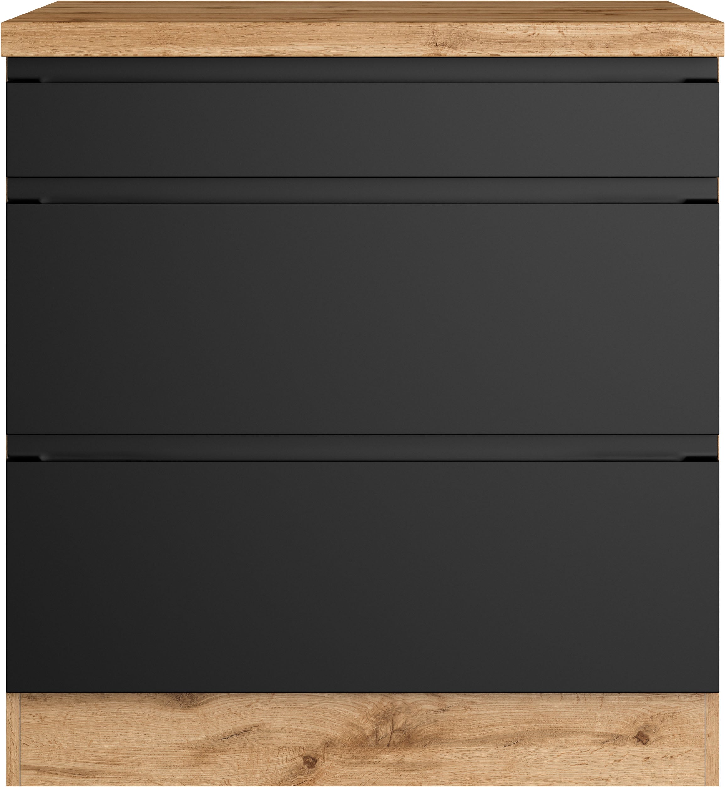 KOCHSTATION »KS-Virginia,neu in verbesserter Ausführung« Rangement, Softclose,  Largeur 80 cm, hauteur 86 cm, tiroirs softclose