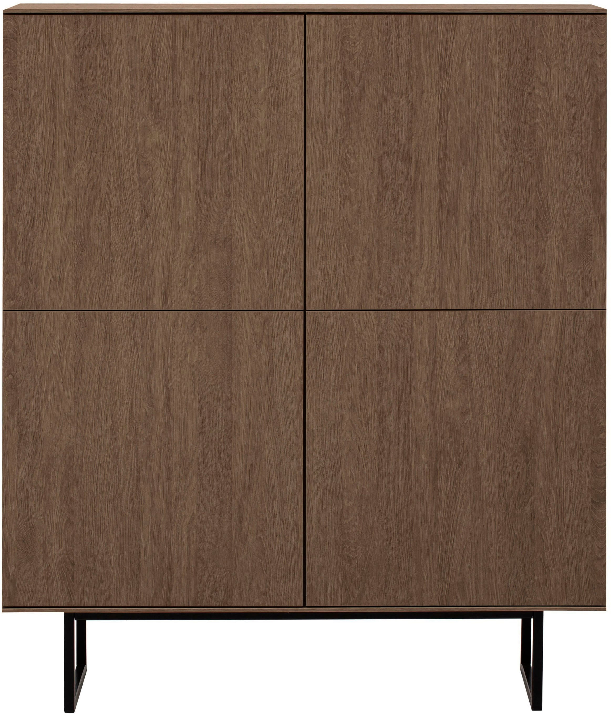 Home affaire Buffet haut »Lund, moderner Schrank, Kommode mit Kufengestell« surface supérieure visuellement fine, aspect haut de gamme, espace de rangement suffisant