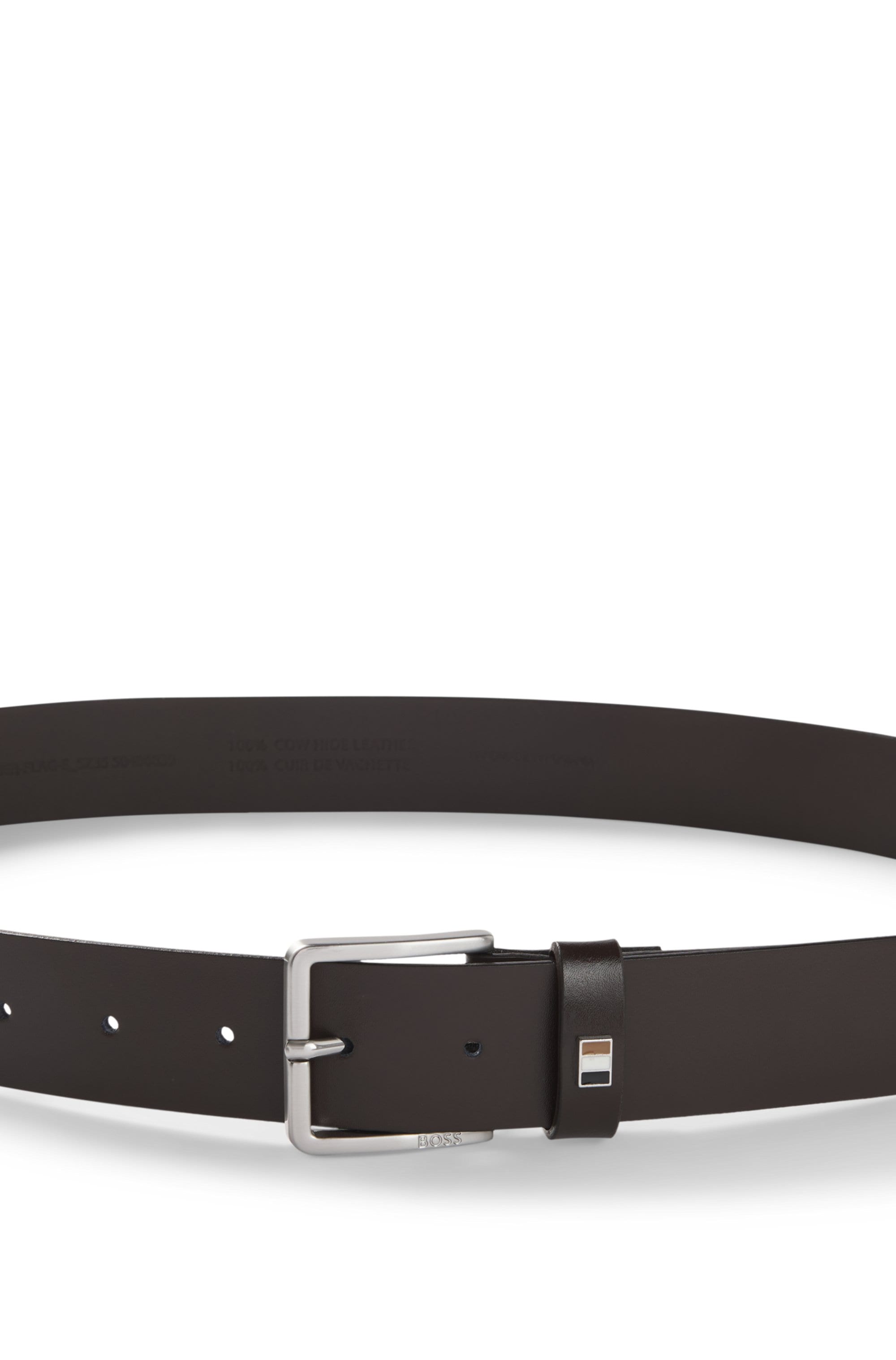 BOSS Ceinture en cuir »Ther-Flag-E_Sz35« mit stilvollen Markendetails