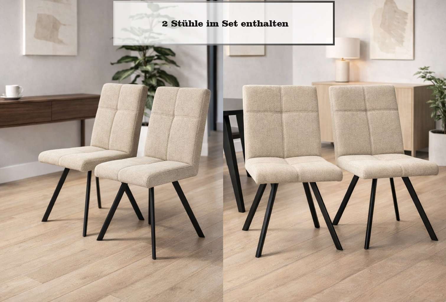 Home affaire Ensemble de bancs d'angle »Mia Essecke, Sitzgruppe, Eckbankgruppe, Küchenbankgruppe« Set, 4er, 4 tlg. Eckbank mit Wellenfederung; Tisch in Eiche massiv