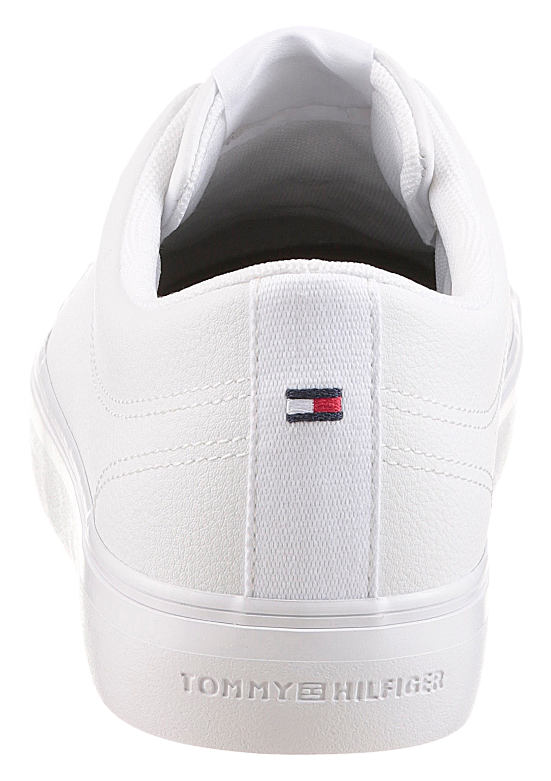 Tommy Hilfiger Sneaker »TH HI VULC CORE LOW LTH II ESS«  , Freizeitschuh, Halbschuh, Schnürer in schmaler Form