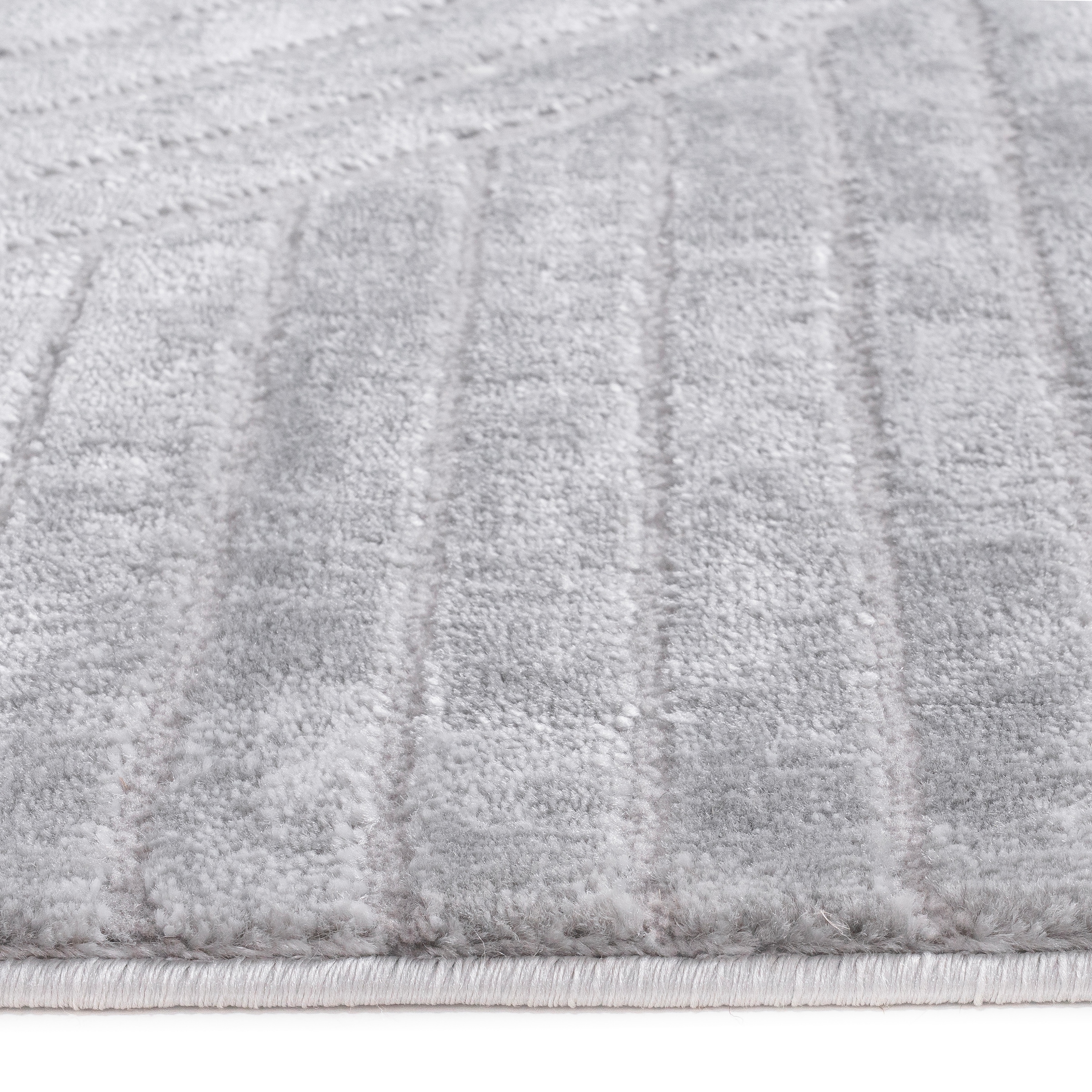 GOODproduct Teppich »Luvu, mit Hoch-Tief-Struktur« rechteckig 12 mm Höhe Modernes Design, Boho-Charme, dezenter Glanz, Wohnzimmer, Schlafzimmer