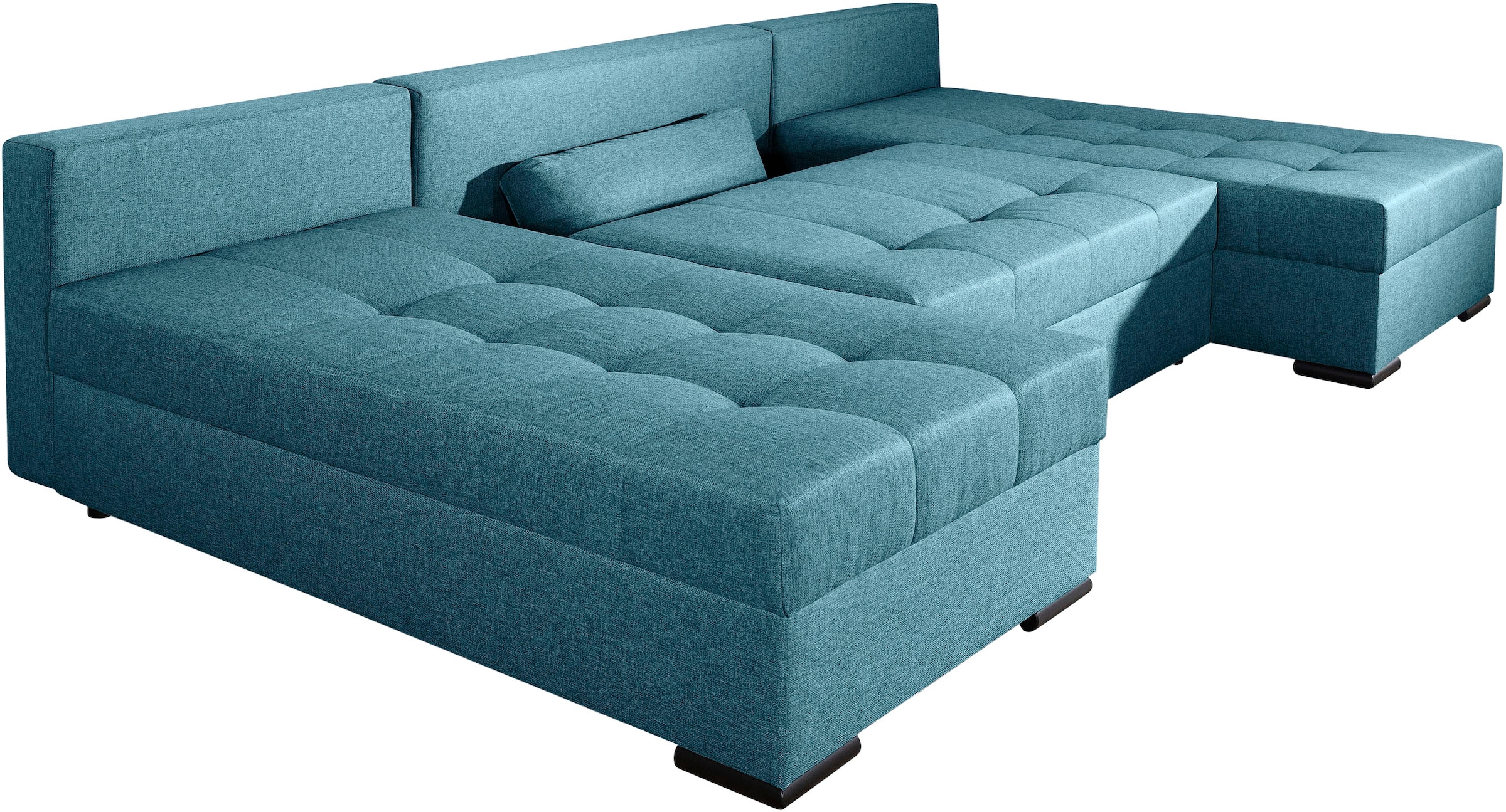 COLLECTION AB Wohnlandschaft »Josy U-Form, B: 269 cm« mit Bettfunktion & Bettkasten, Federkern