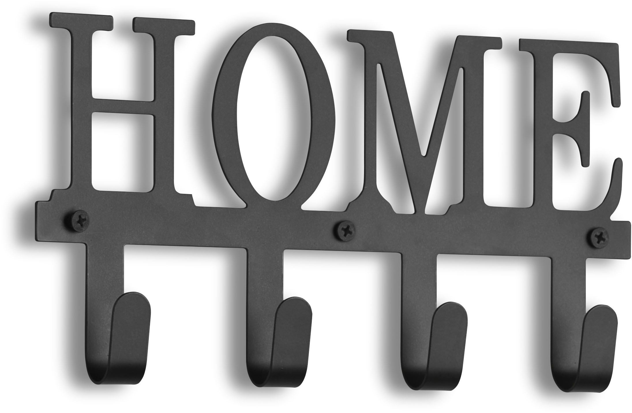 MIRRORS AND MORE Porte-manteau »Nelly« 1 cuis tlg. Inscription Home avec 4 crochets