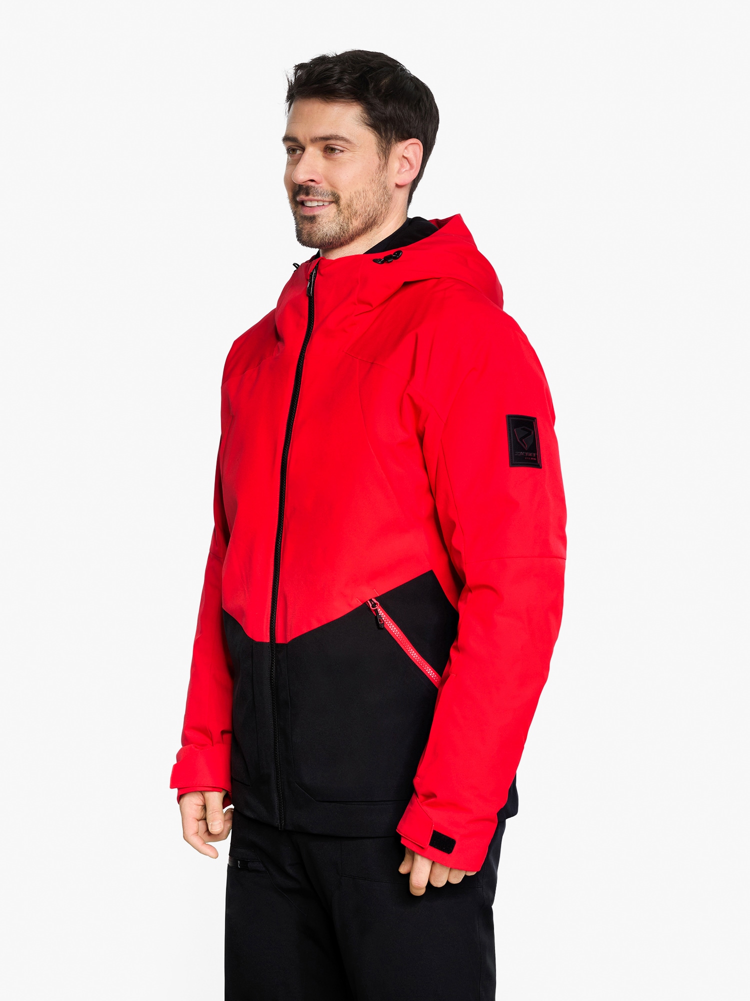 Ziener Skijacke »TOBIN-Z AQUASHIELD® HERREN« wasserdicht, winddicht, atmungsaktiv, elastisch, Kapuze