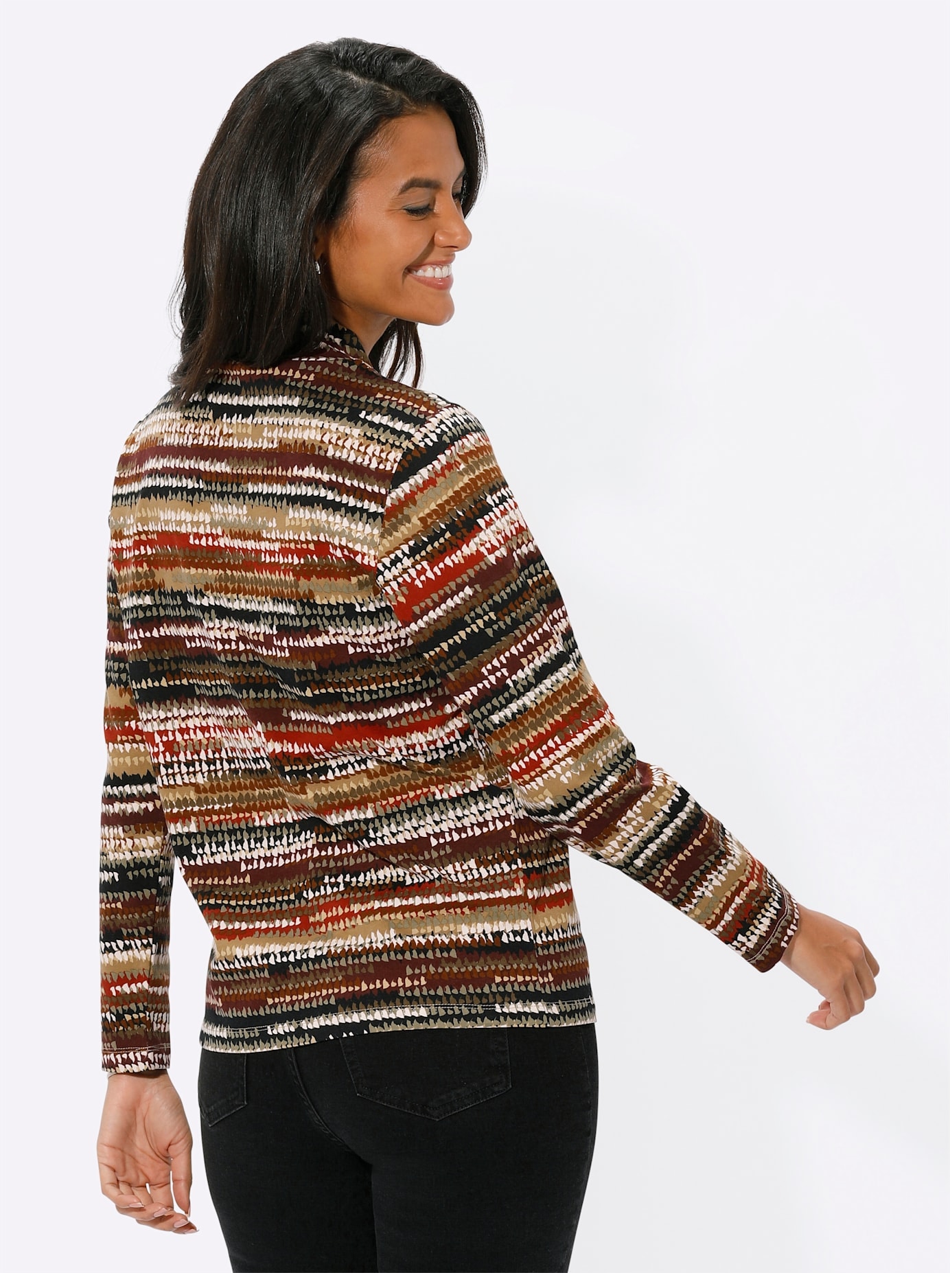 Casual Looks Stehkragenshirt »Druck-Shirt«, 1 Stk.
