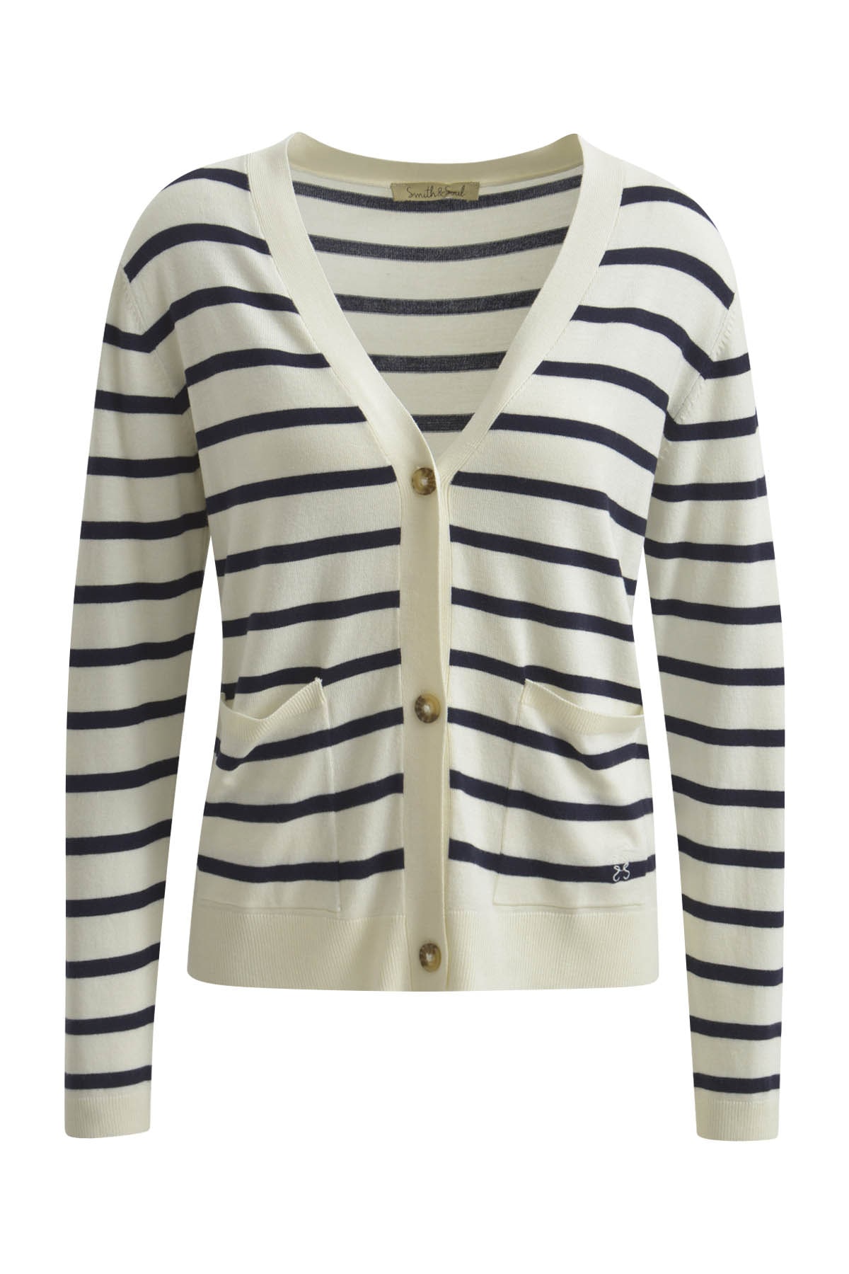 Smith & Soul Veste en tricot mit V-Ausschnitt, Viskosemix