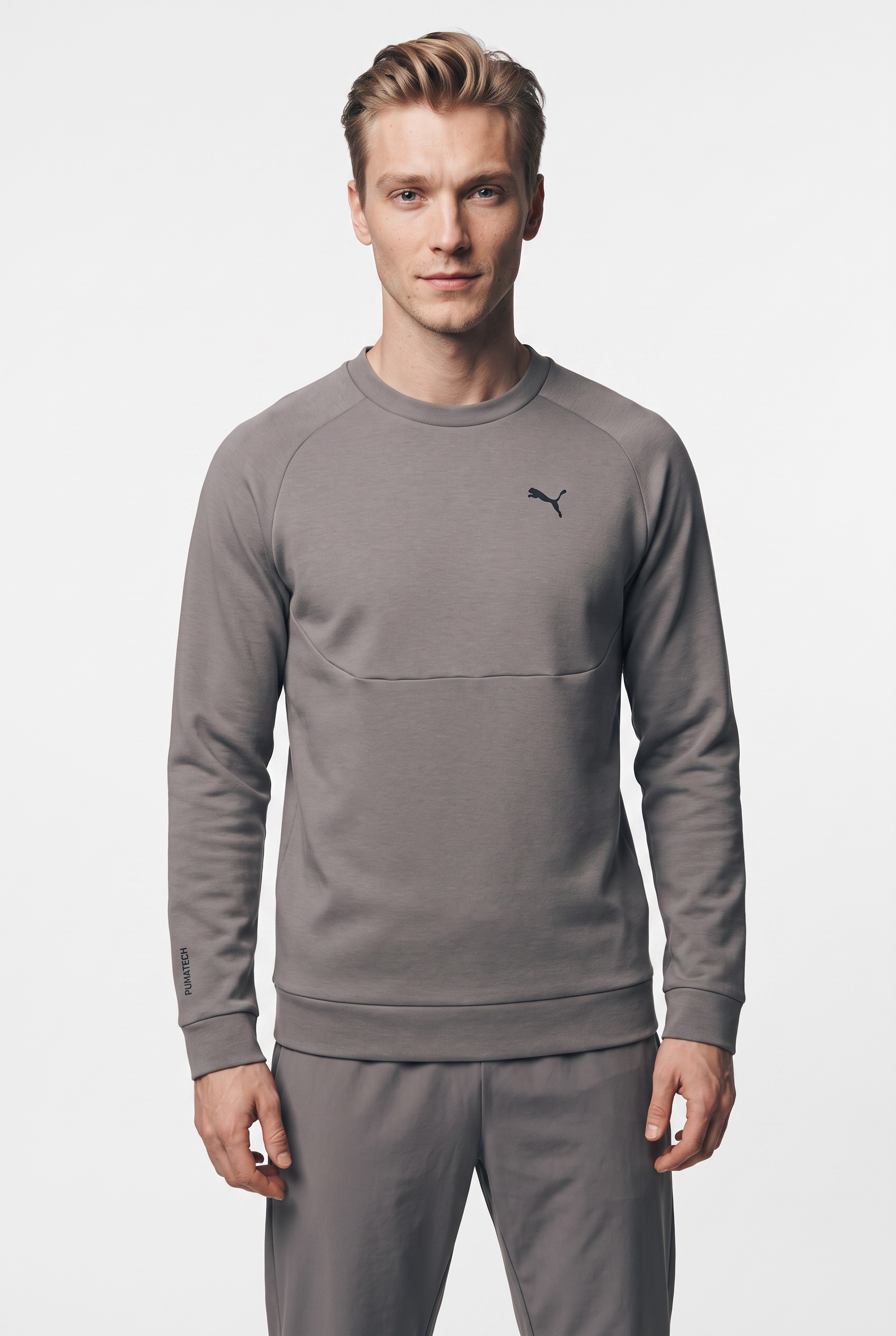PUMA Langarmshirt »TECH CREW DK« Regular Fit, Rundhalsausschnitt, sportlicher Stil