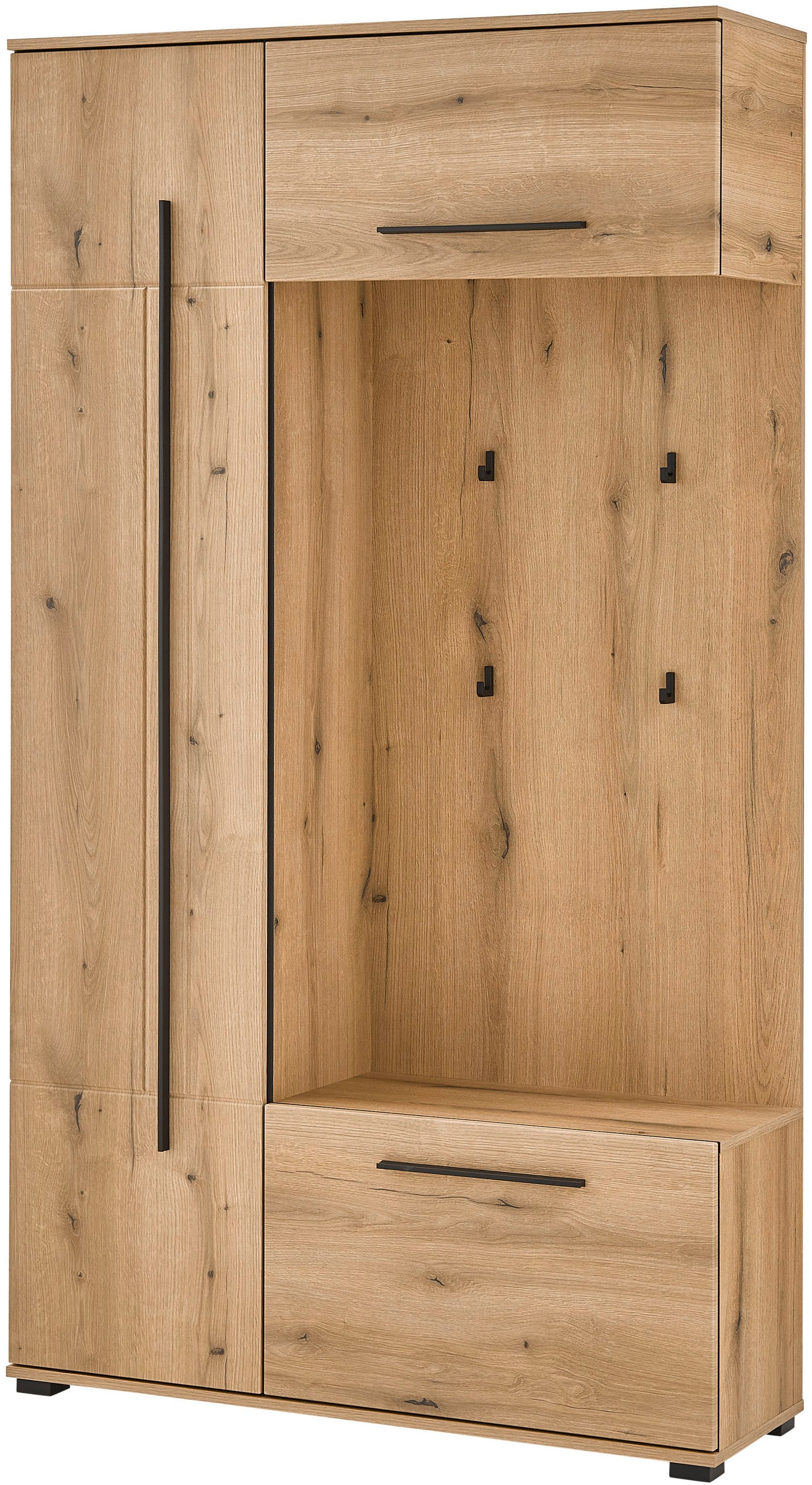 Home affaire Vestiaire compact »Cantara Flurgarderobe, modern, 2 Farben, 111 cm breit« vielseitig einsetzbar, unterschiedliche Stauraummöglichkeiten
