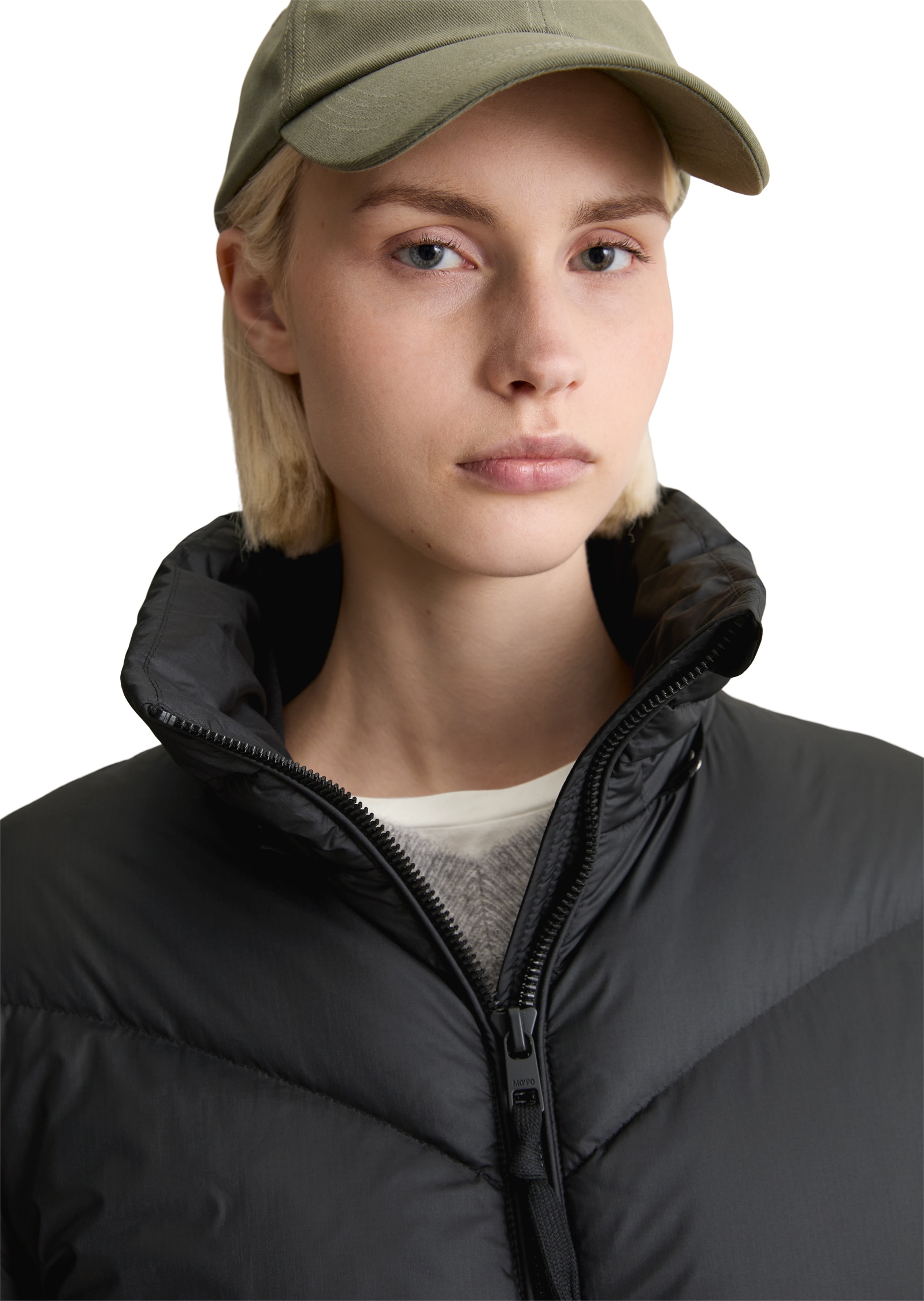 Marc O'Polo DENIM Manteau en duvet Wintermantel, 2-Wege-Reissverschluss, relaxed fit, Kapuze abnehmbar