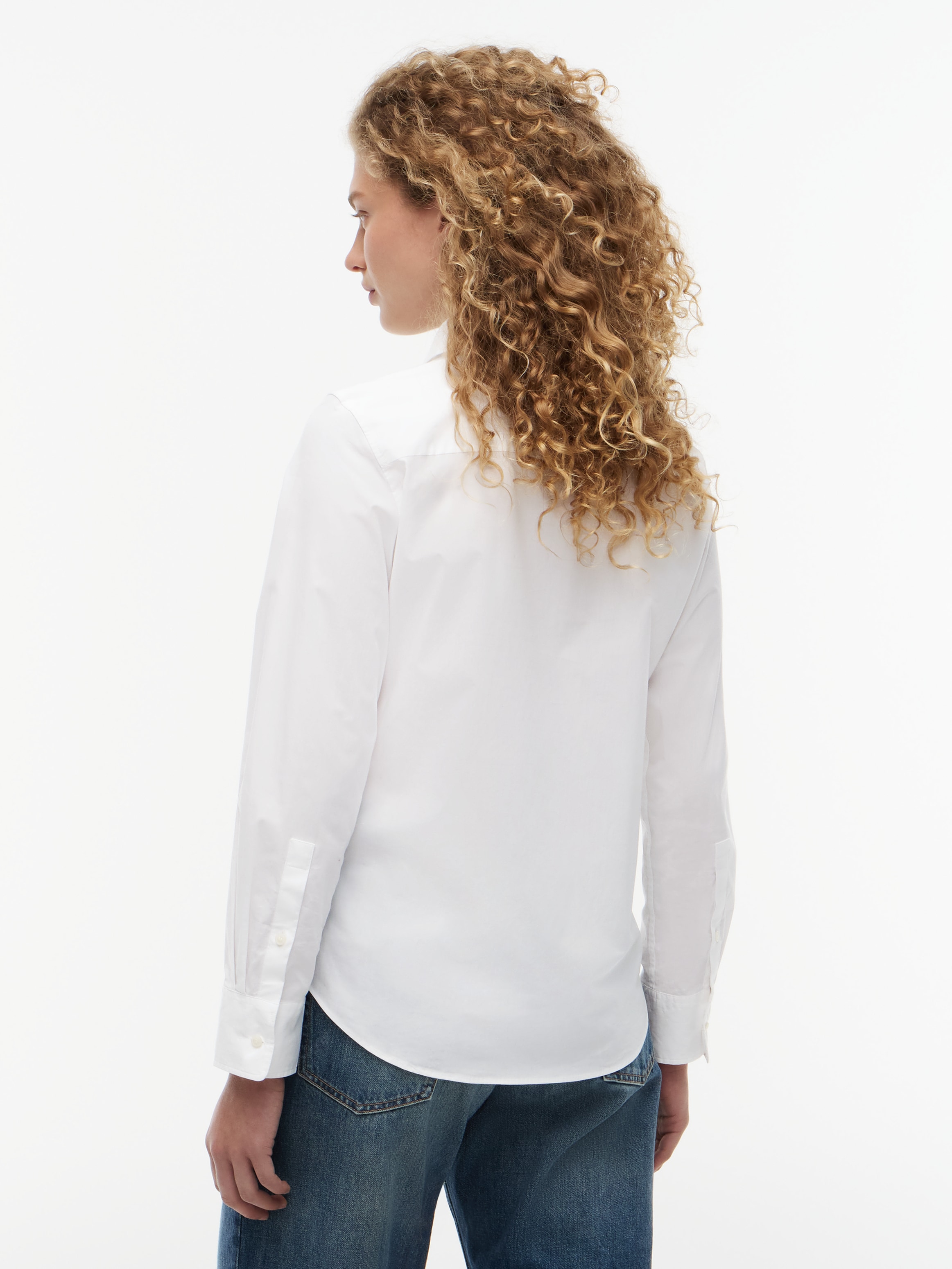 Tommy Hilfiger Blouse chemise »STRETCH REGULAR LS SHIRT« avec logo Tommy Hilfiger brodé, coupe régulière