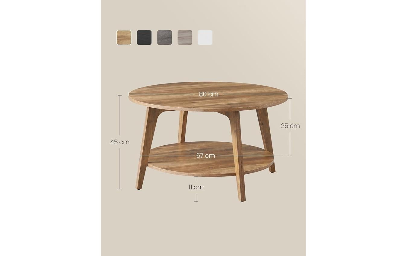 VASAGLE Couchtisch »VASAGLE 80 x 45 cm« 1 Stk. tlg.