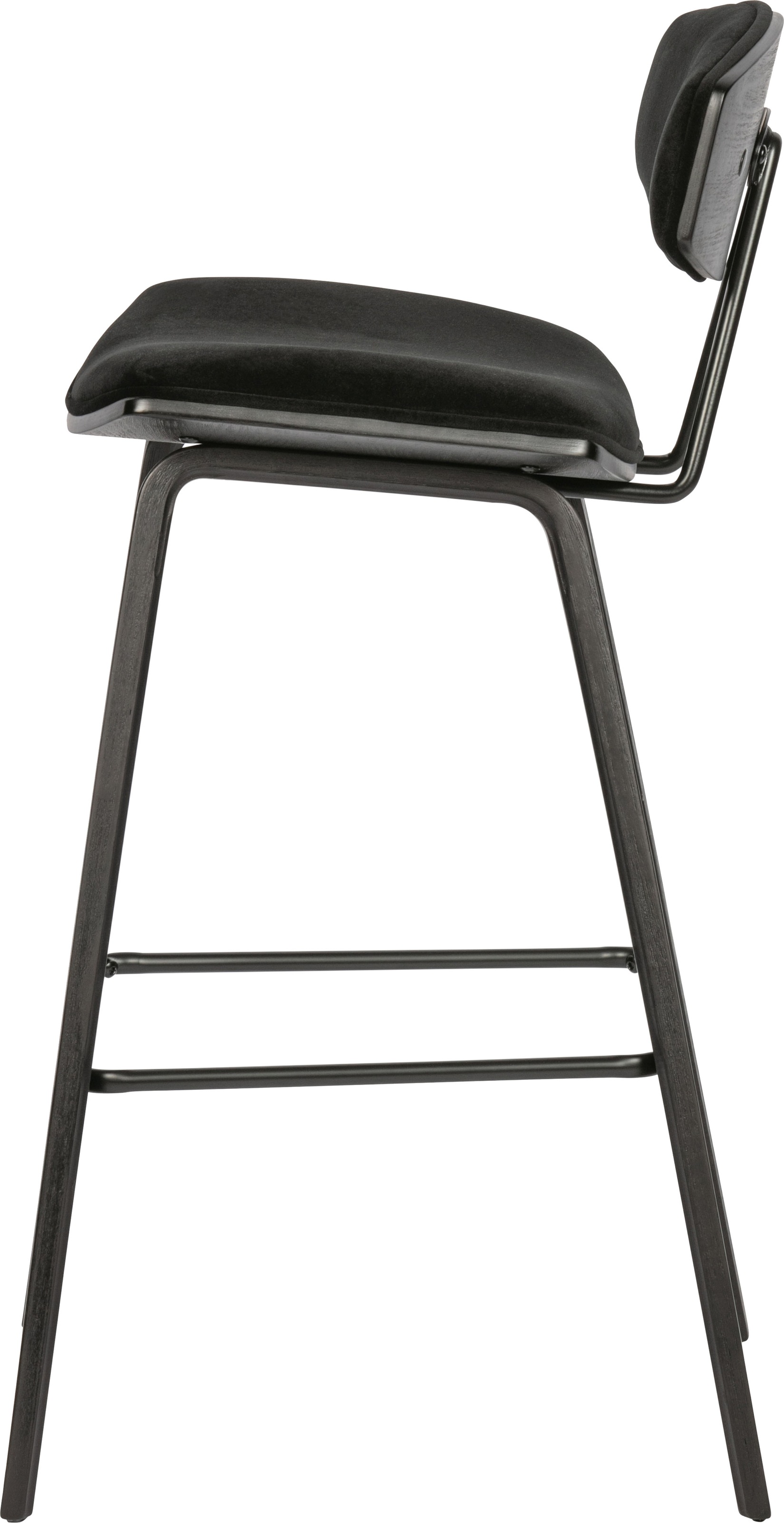 WOOOD Tabouret de bar »Senn« 2 cuis tlg. Assise en velours, H 94 cm x L 41 cm