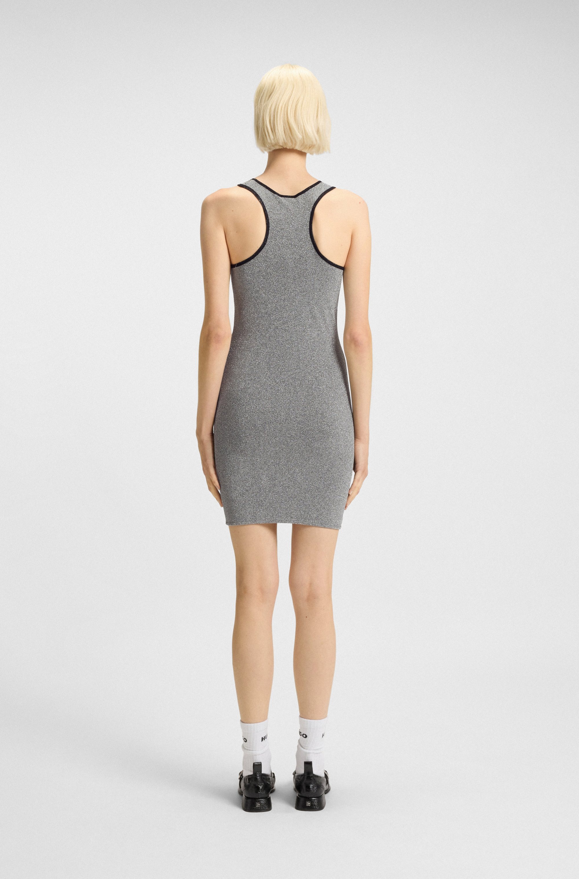 HUGO Blue Robe en jersey »Niamh« schimmernd, Slim Fit