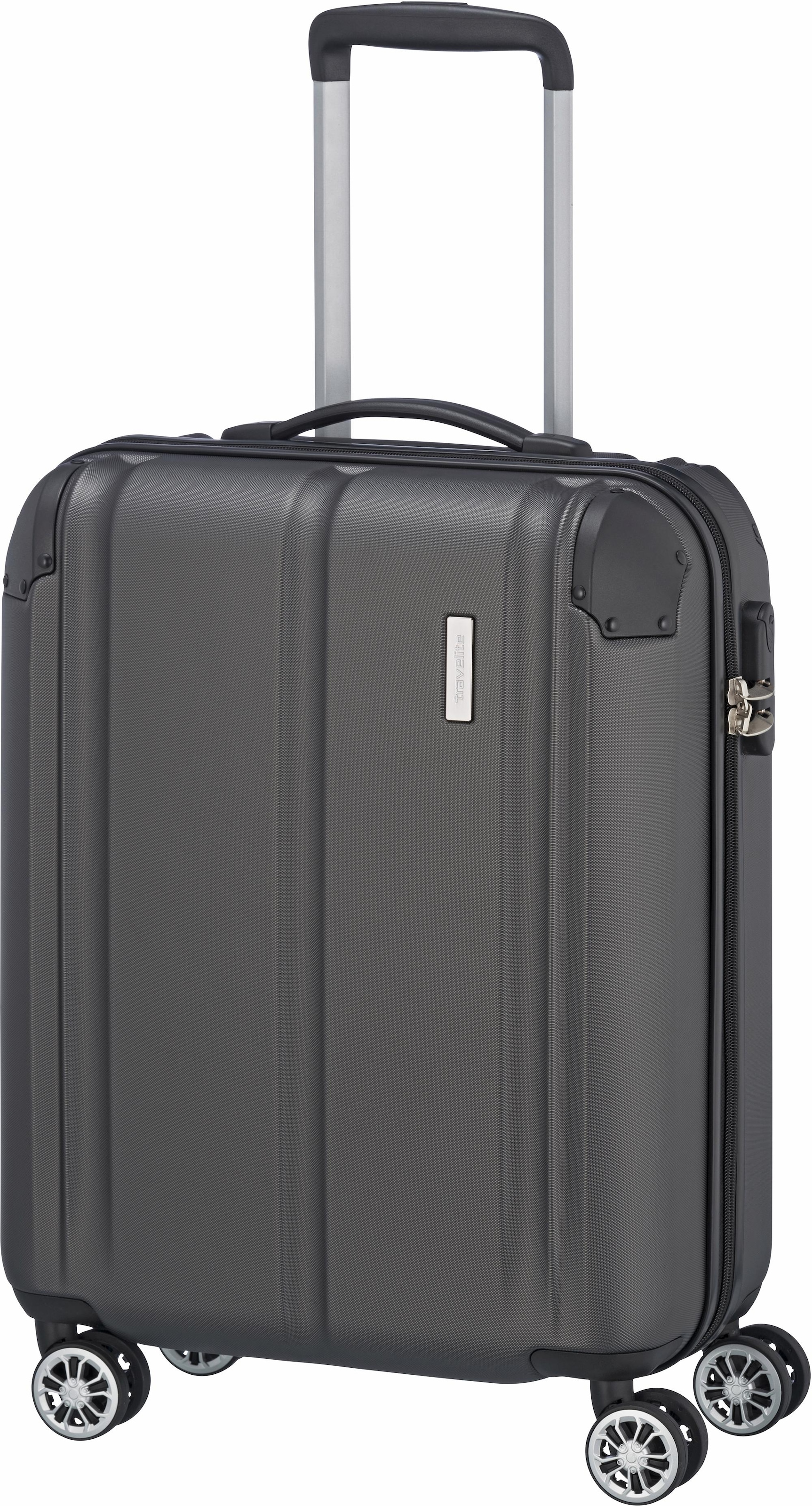 travelite Hartschalen-Trolley »CITY Reisekoffer Hartschale« 40 l 4 Rollen mit TSA-Schloss, robustes ABS Reisegepäck