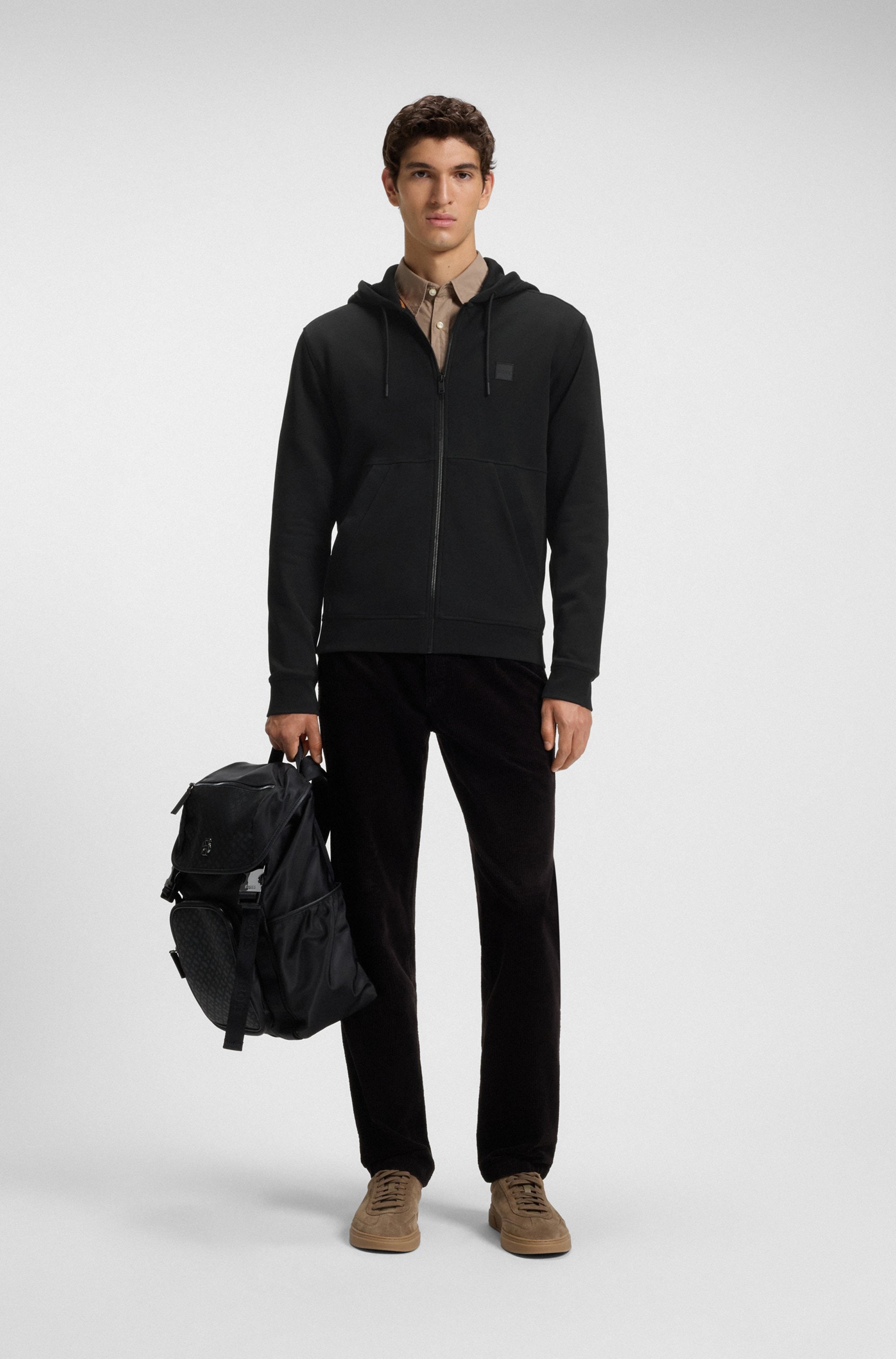 BOSS ORANGE Sweat à capuche »Zetalky« mit Kängurutasche