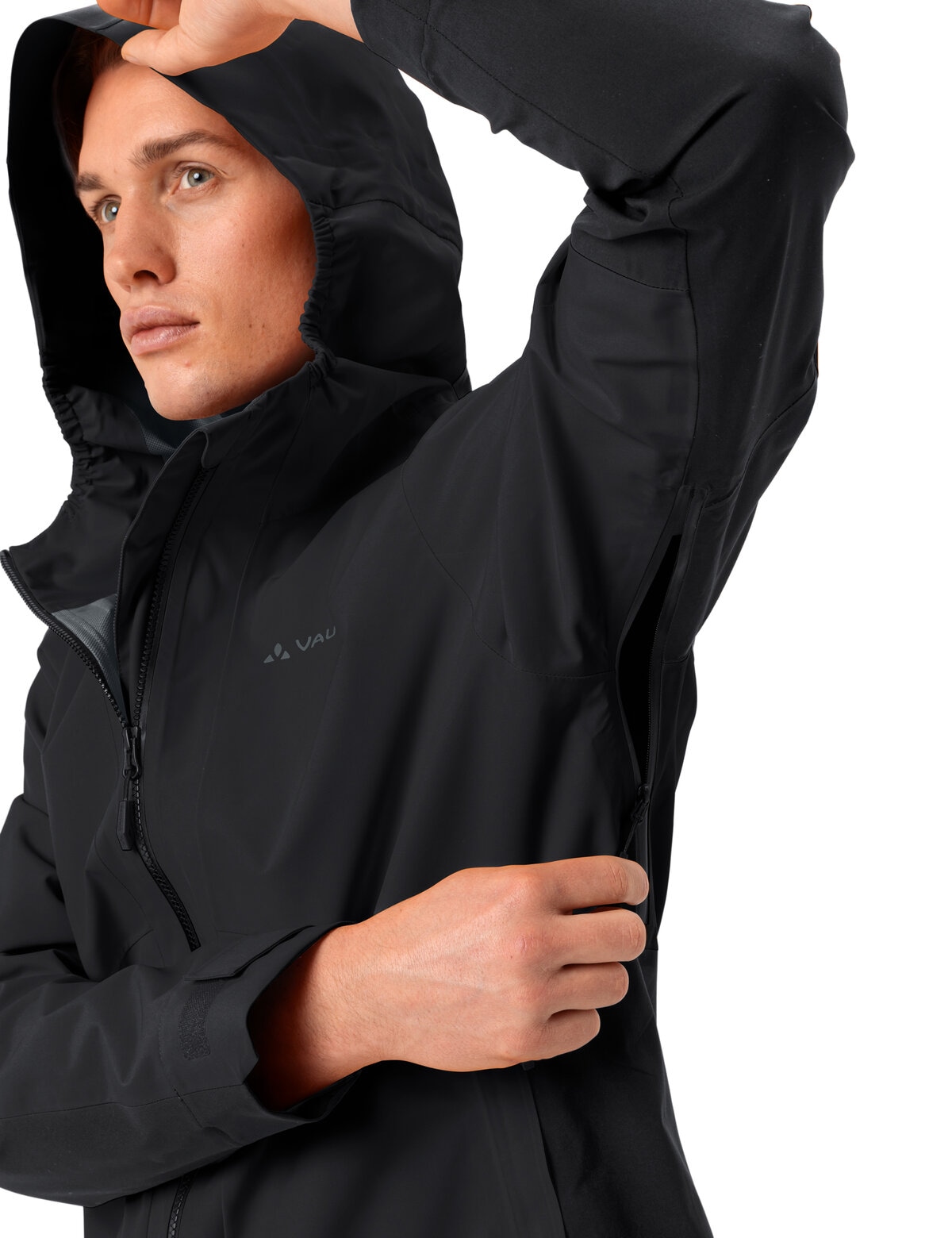VAUDE Fahrradjacke »MEN'S MOAB PRO RAIN JACKET« mit Unterarm-Belüftung, winddicht, atmungsaktiv, wasserdicht