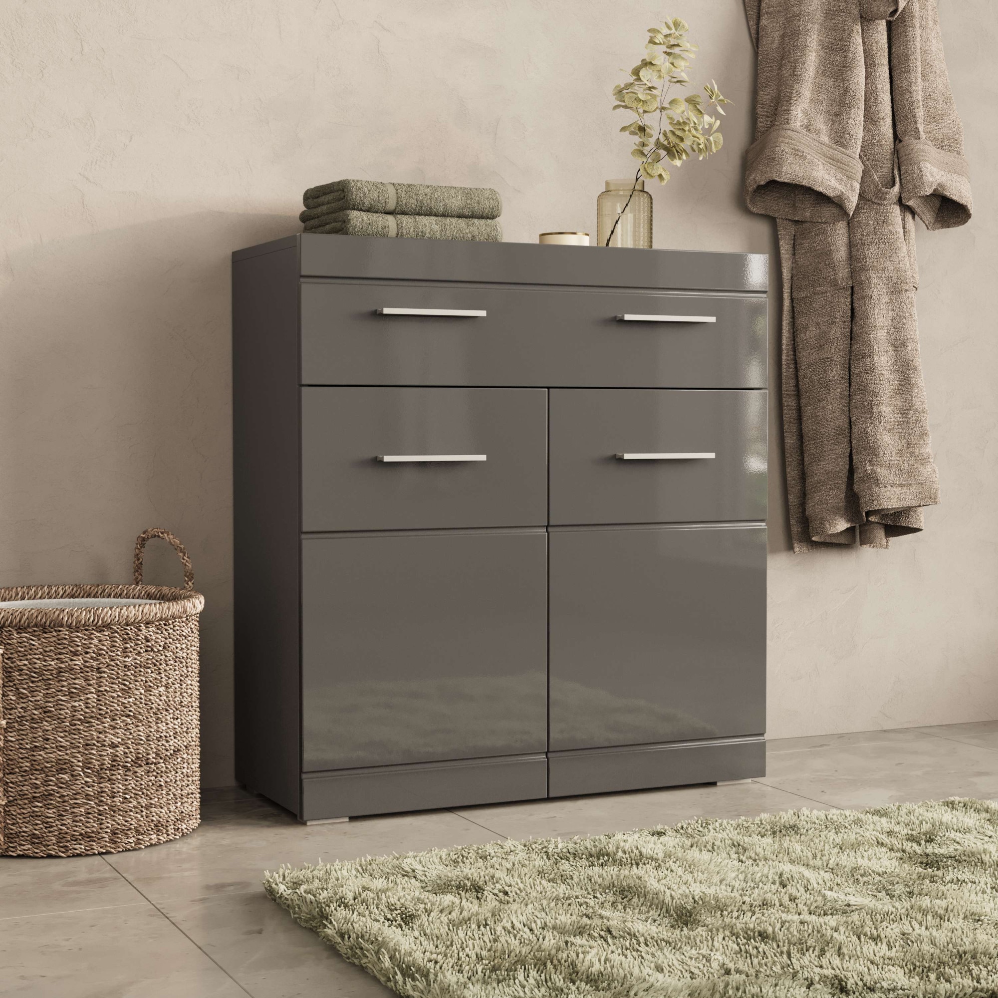 GOODproduct Unterschrank »Föhr« minimalistisch, zeitlos, hochglänzend