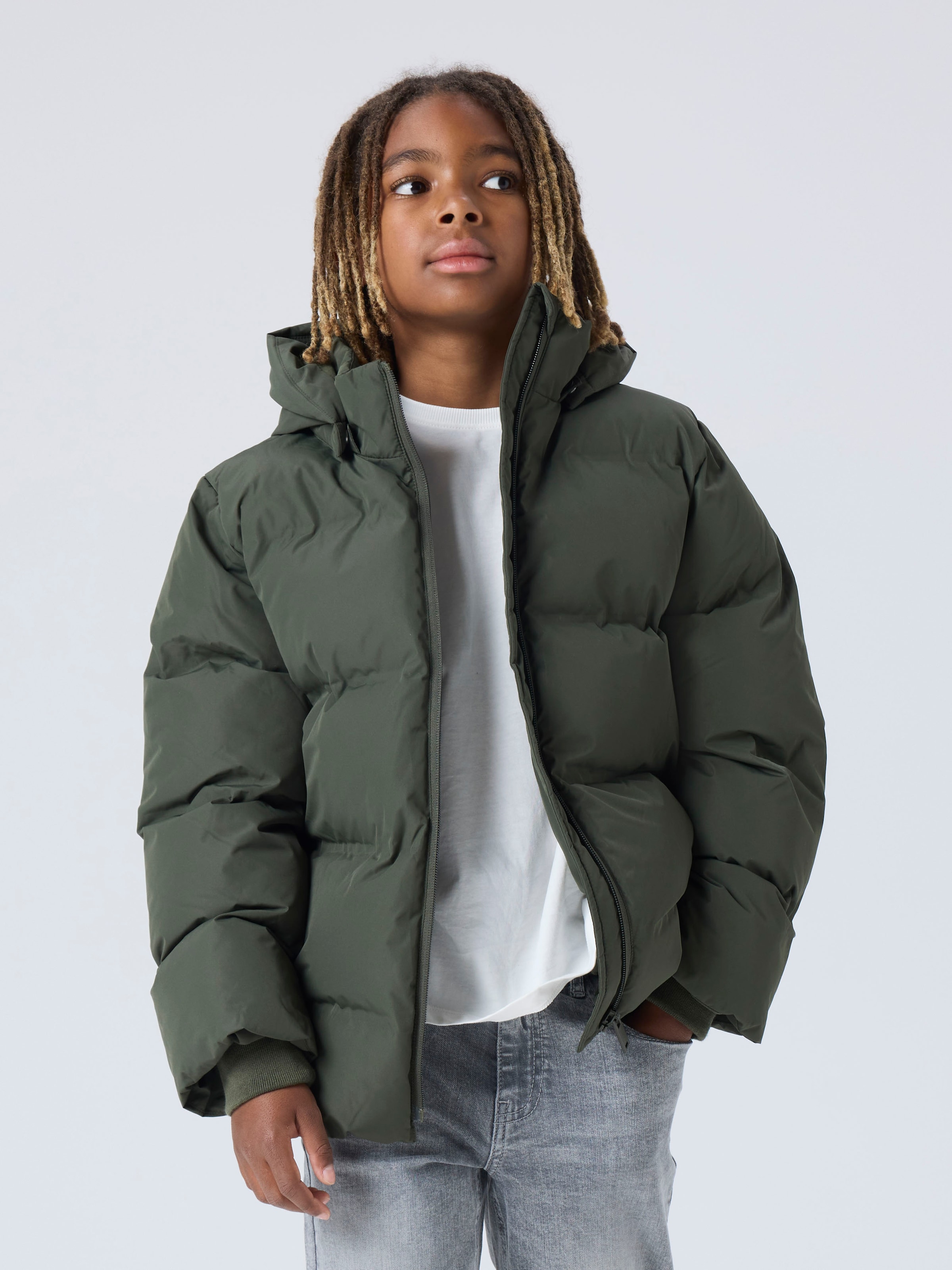 Name It Steppjacke »NKFMUSK PUFFER JACKET TB« mit Kapuze